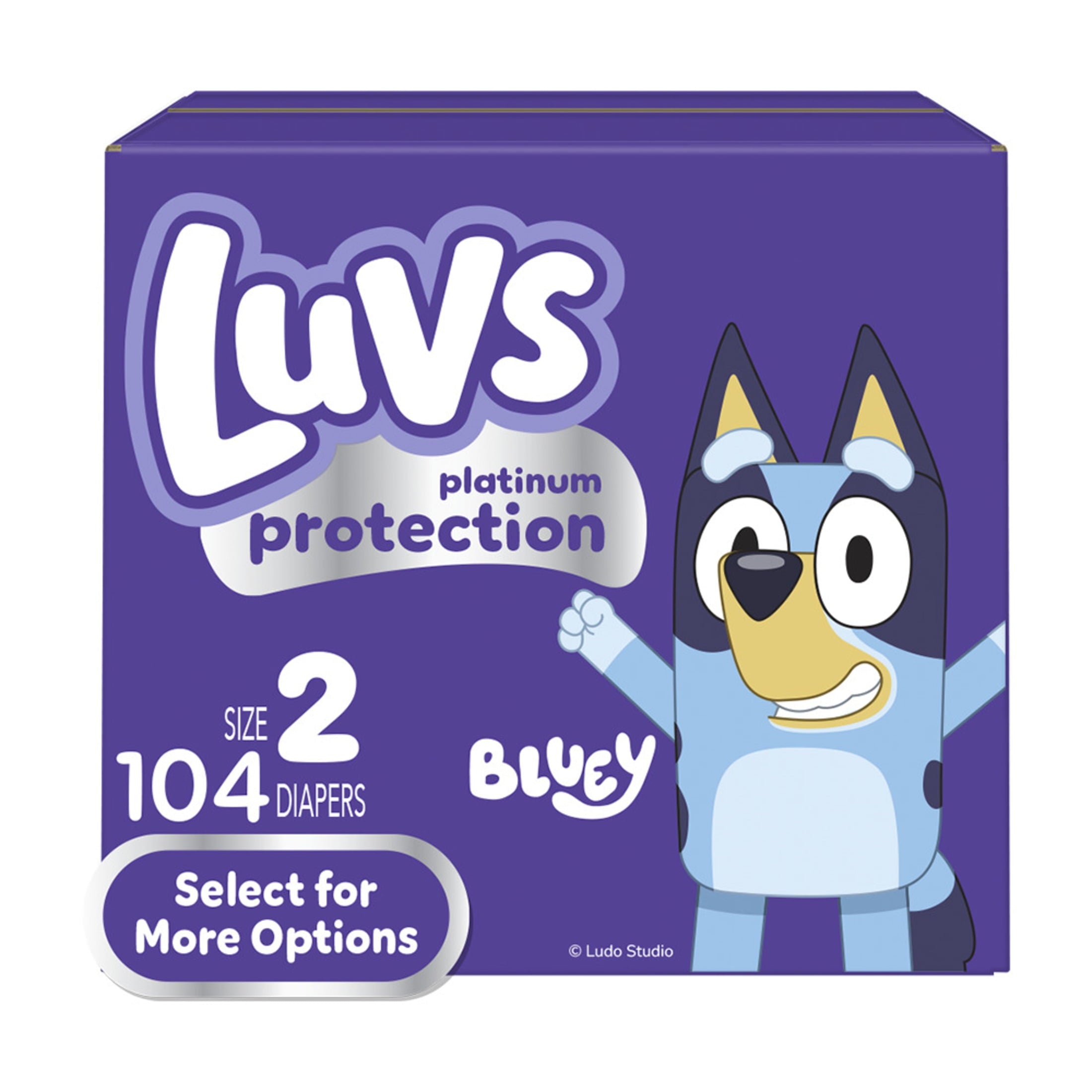 Luvs Platinum Protection Baby Diapers Size 2, 104 Count