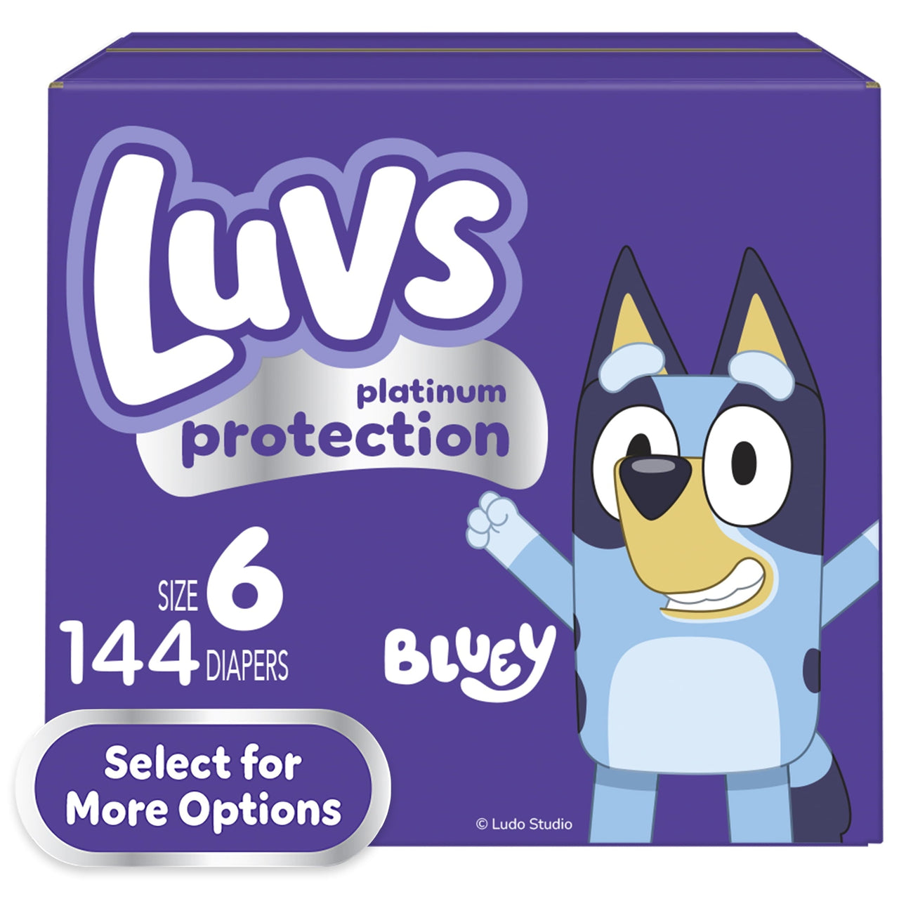 Luvs Platinum Protection Baby Diapers Size 6, 144 Count