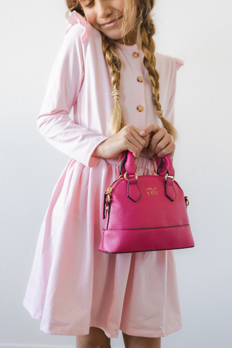 Hot Pink Girl's Crossbody Purse