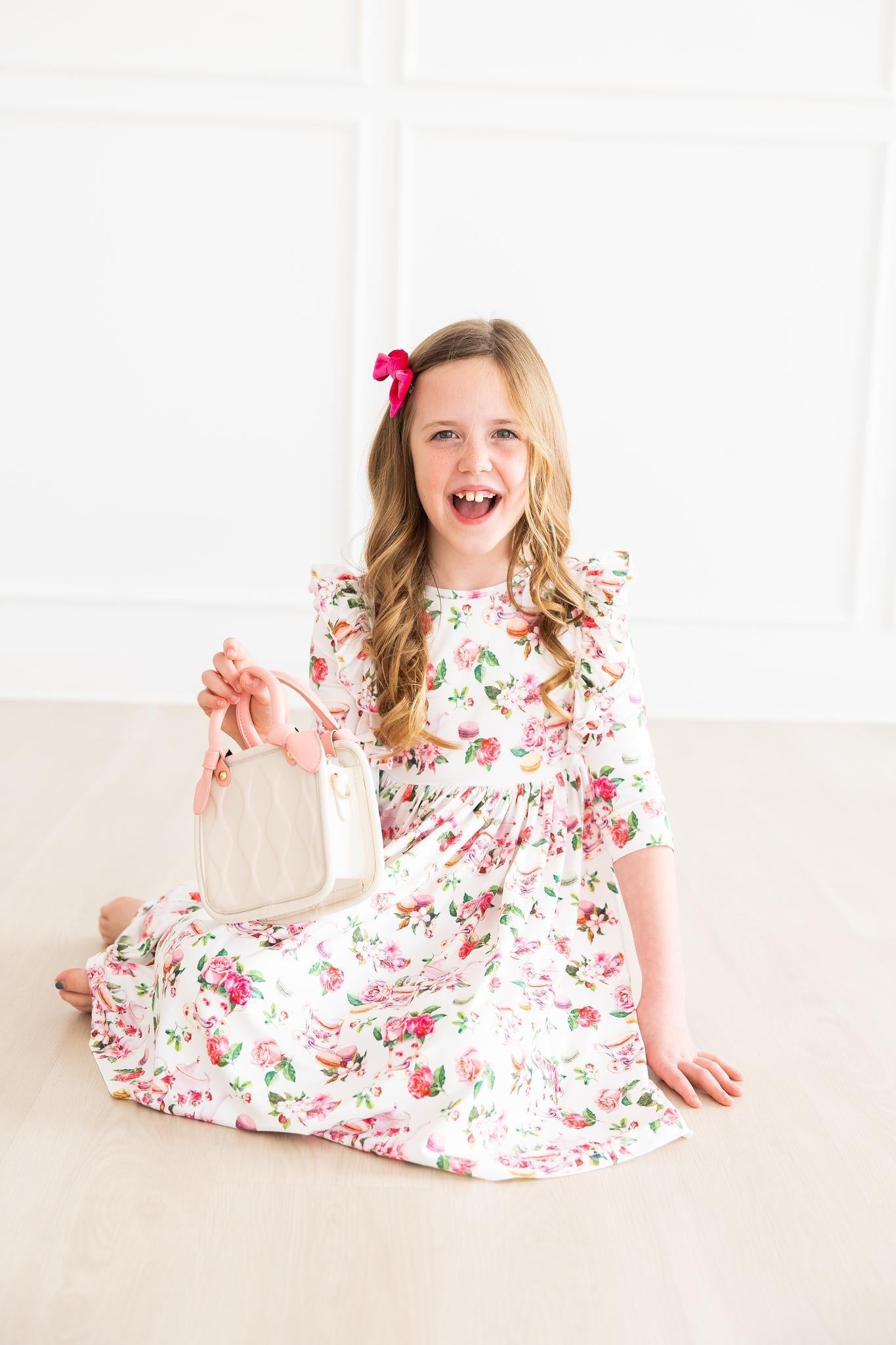 SALE Macarons & Tea Ruffle Twirl Dress