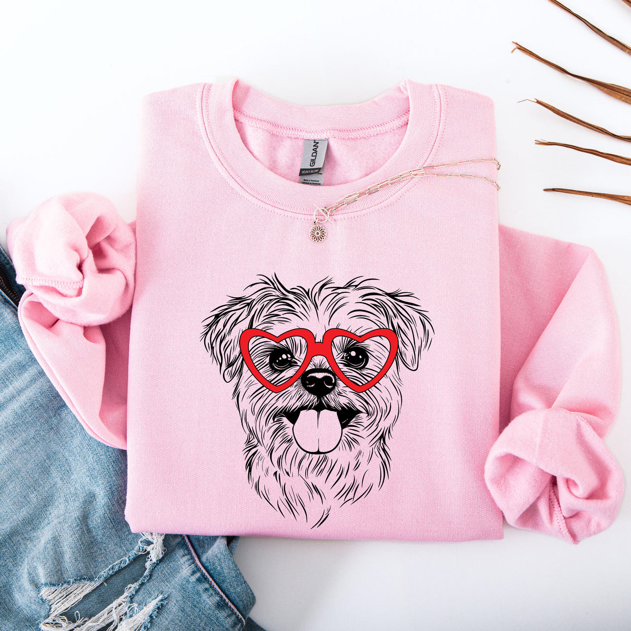 Maltese Dog Lover Pride And Breed Inspired Hand Lettered Illustration Sweatshirt