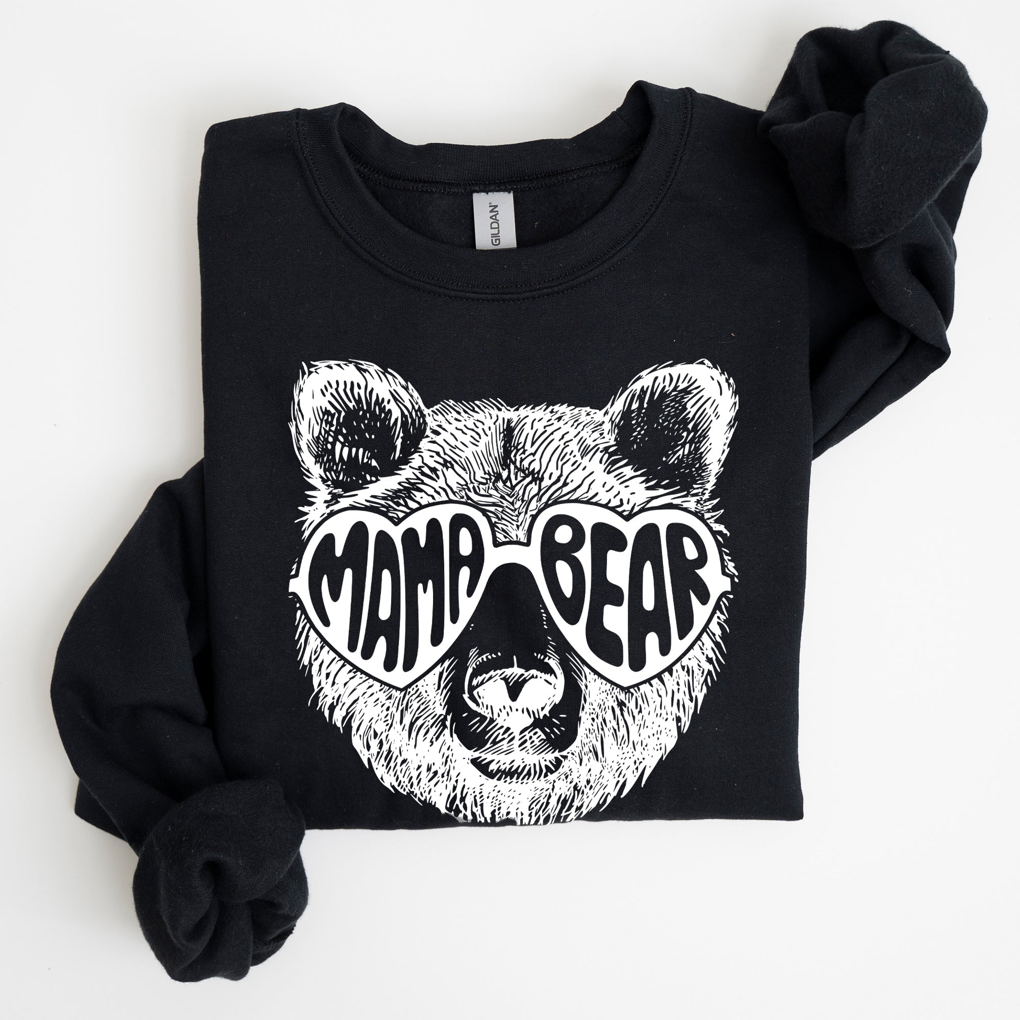 Mama Bear Mother's Day Tribute To Moms And Their Little Ones Design From The Heart Cozy Fleece Sweatshirt