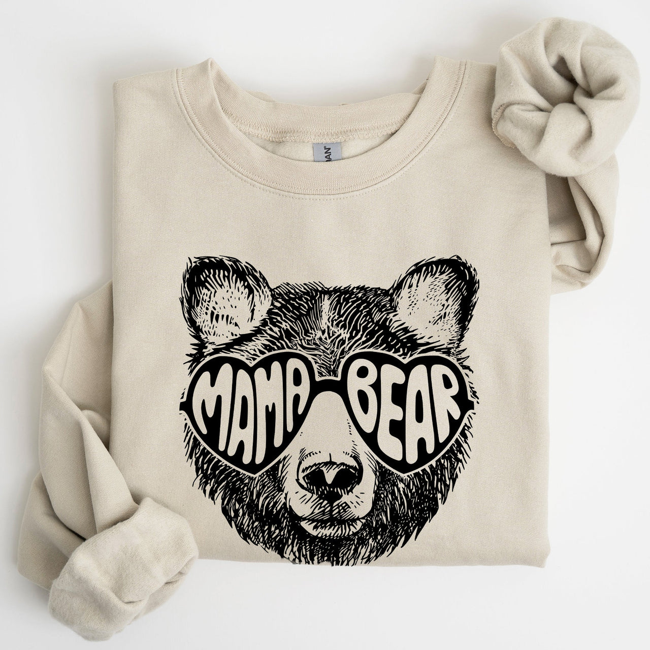 Mama Bear Mother's Day Tribute To Moms And Their Little Ones Design From The Heart Cozy Fleece Sweatshirt