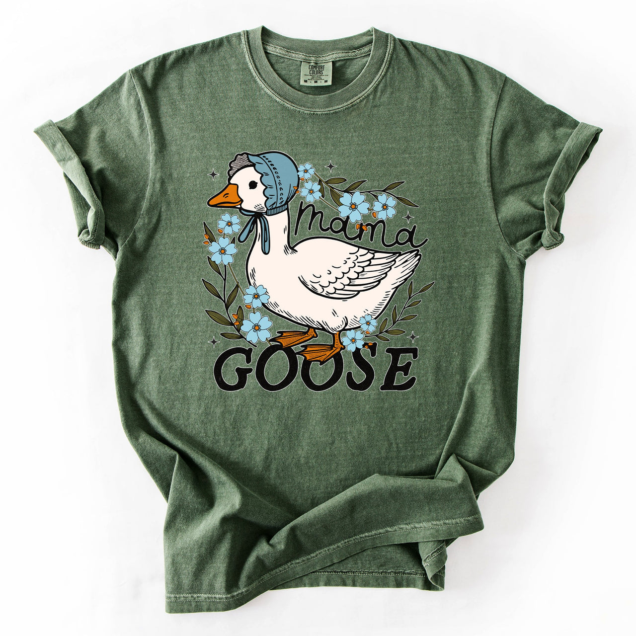 Mama Goose Mother's Day Celebration Design With Sass And Heart Comfort Colors Tee