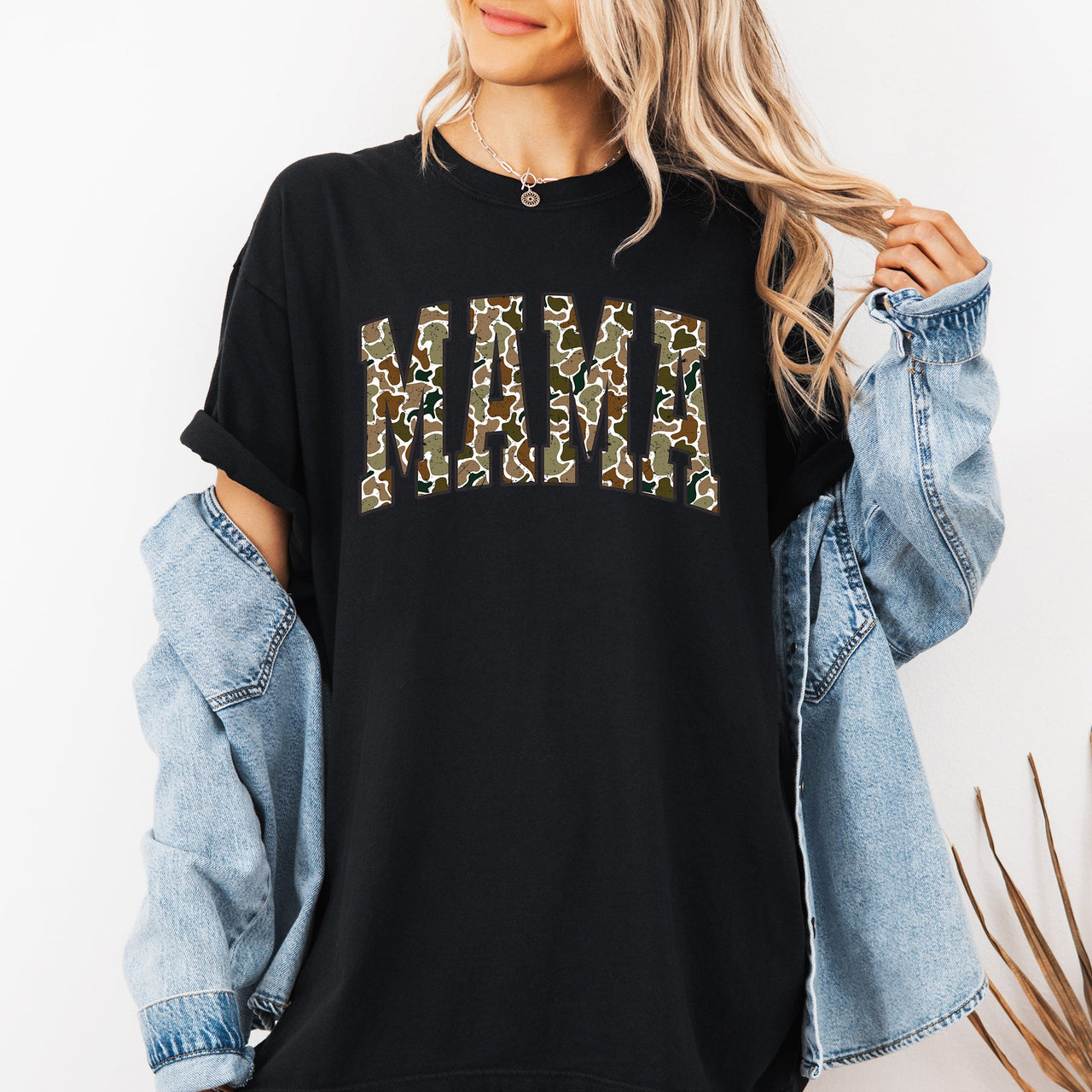 Mama Camo Camouflage Hunting Retro Mother's Day Limited Edition Comfort Colors Tee