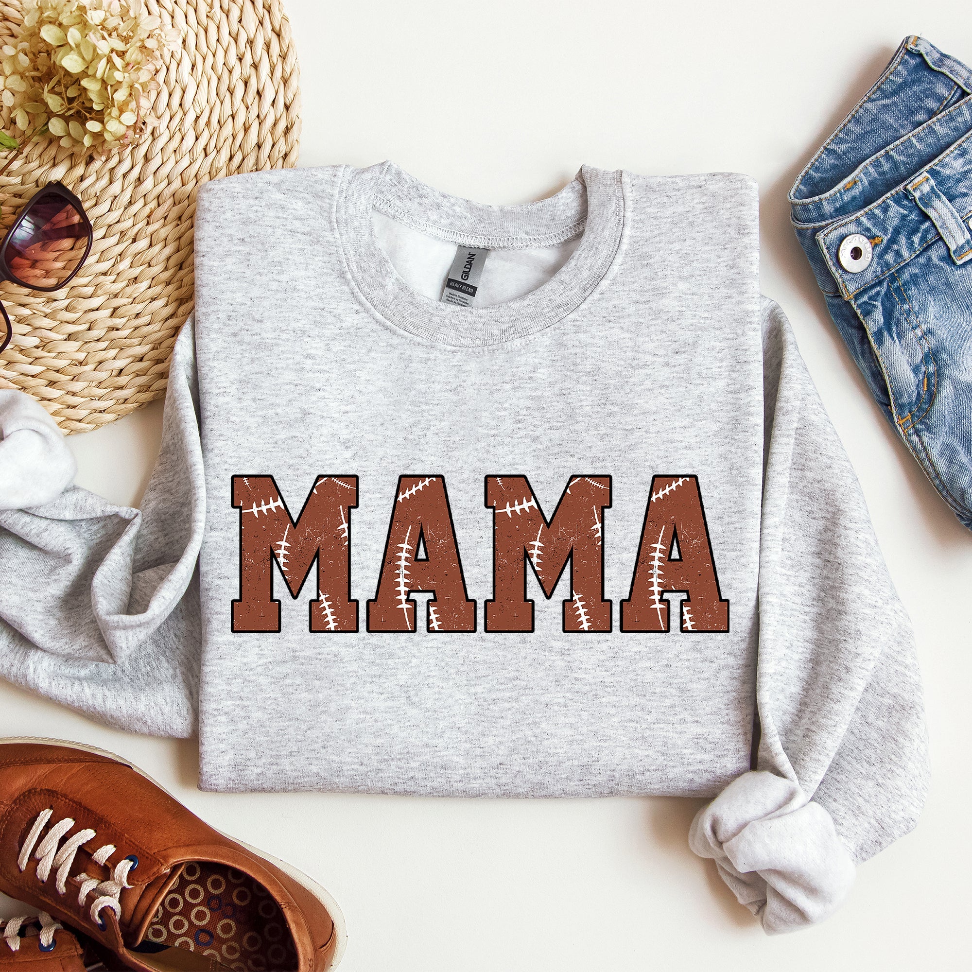 Mama Football Sports Game Day Big Game Touchdown Tailgate Party Limited Edition Sweatshirt