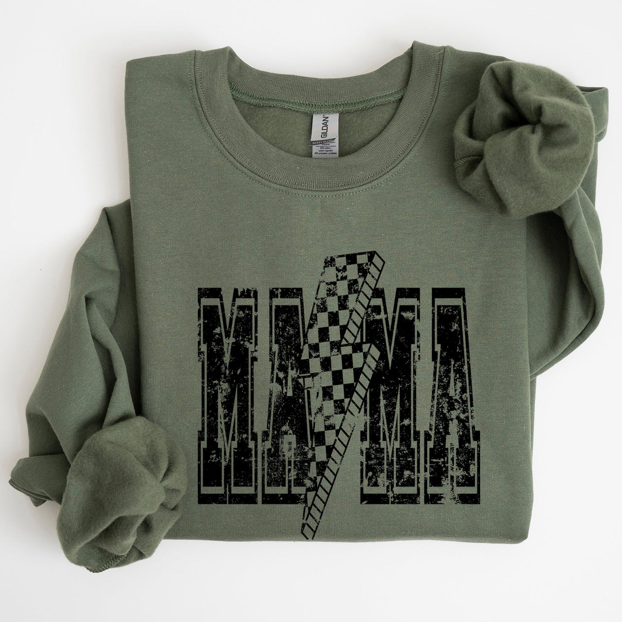 Mama Lightning Bolt Mother's Day Motherhood Celebration Of Maternal Strength And Love Sweatshirt