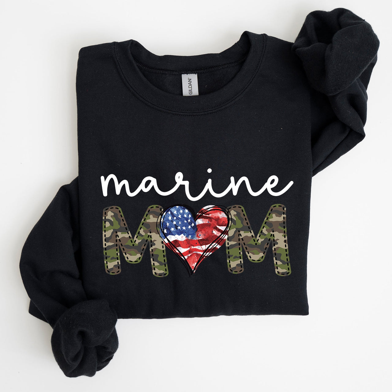 Marine Mom Military Armed Forces Mother's Day Tribute To Service And Family Sweatshirt
