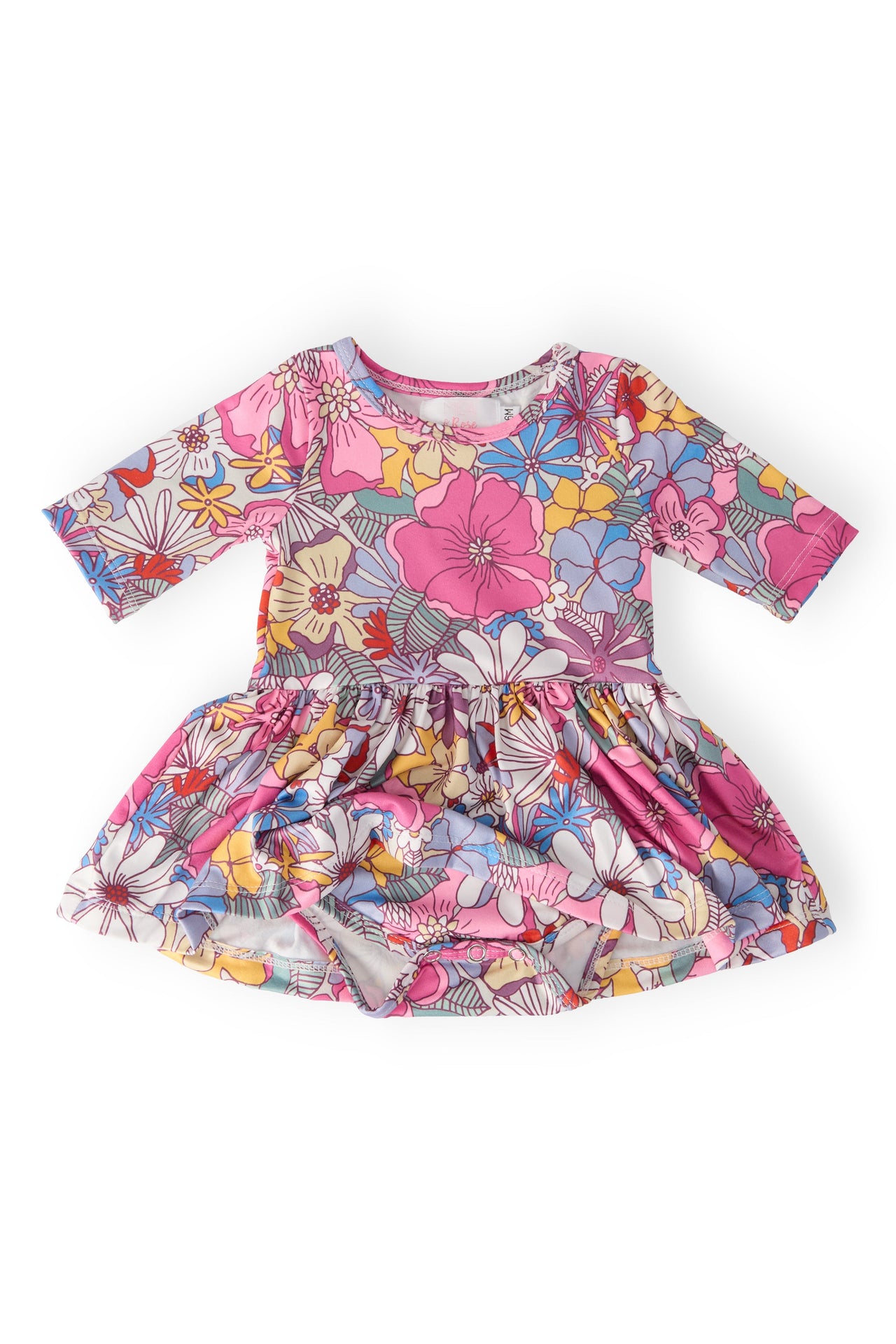 Mauve What's Up Buttercup 3/4 Sleeve Twirl Bodysuit