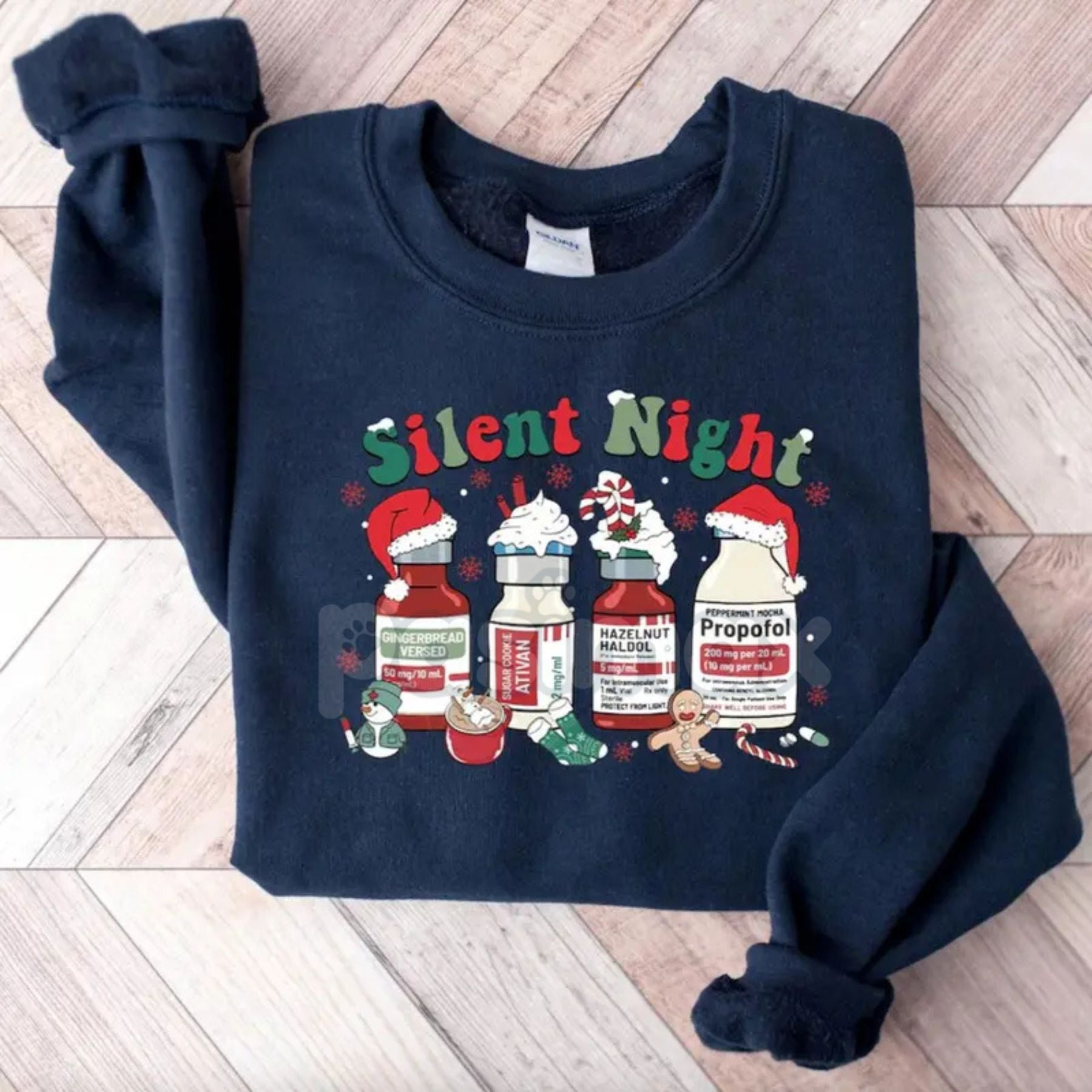 Medical Staff Holiday Hustle Sweatshirt – Funny 