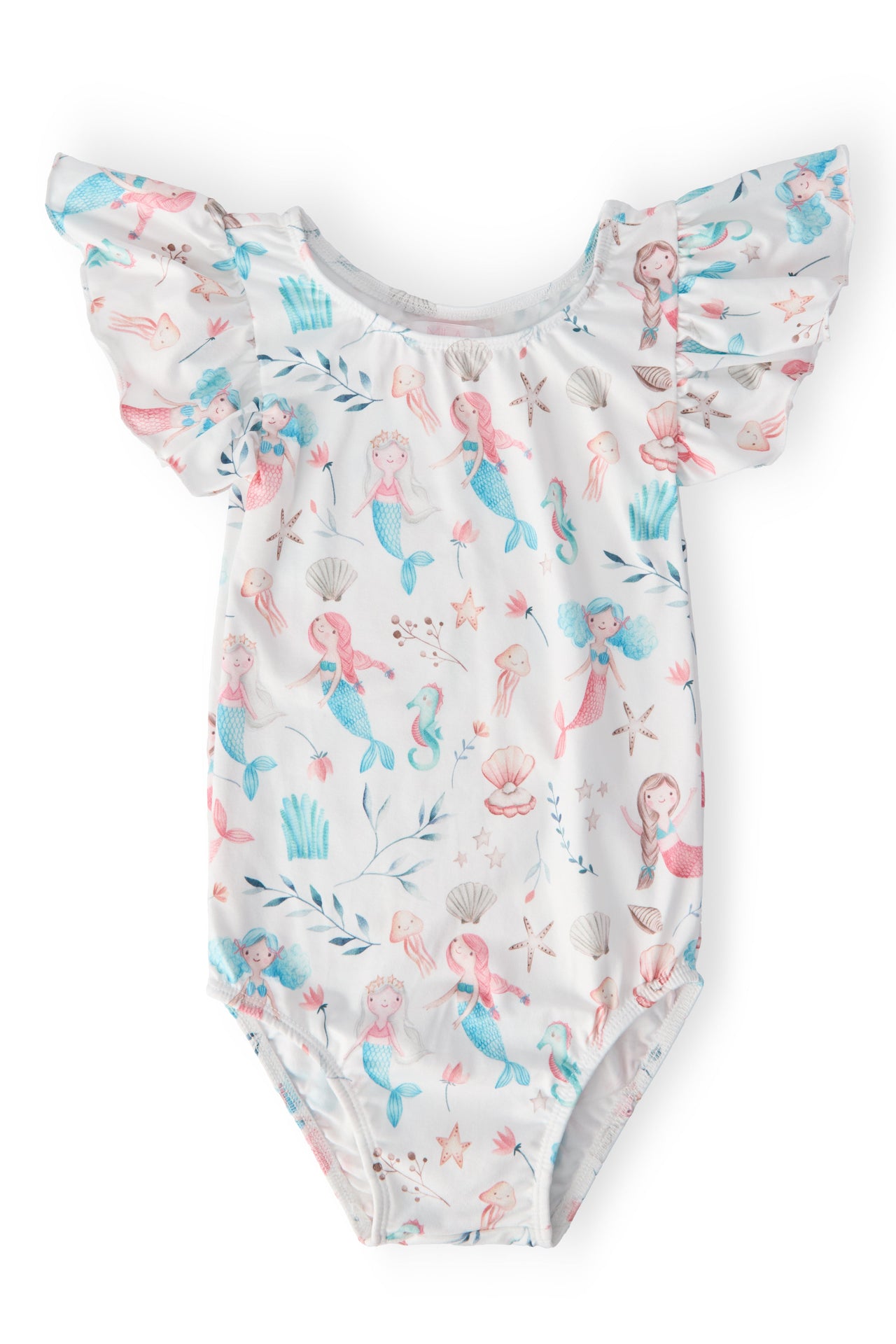 Mermaid Friends S/S Flutter Sleeve Leotard