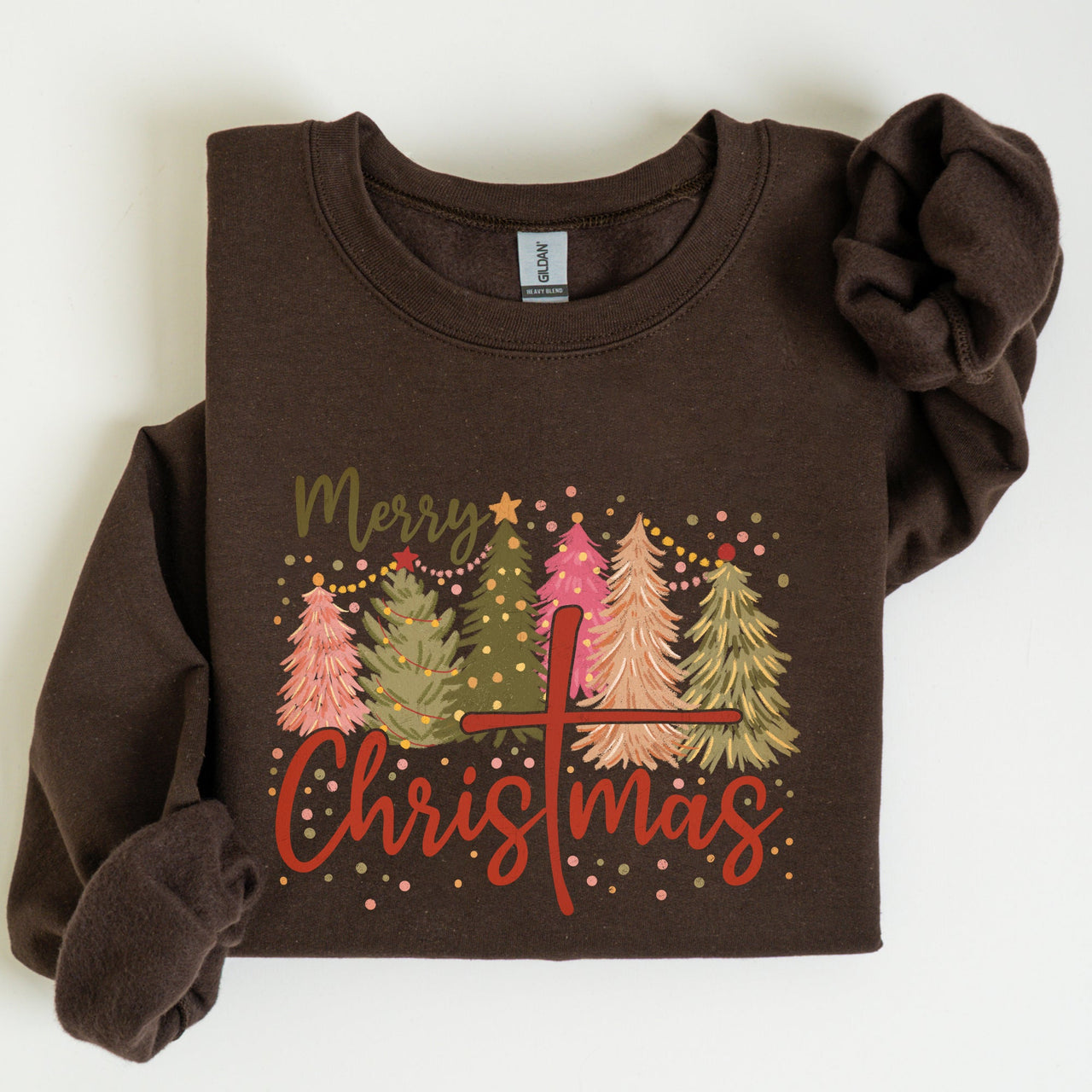 Merry Christmas Christ Religious Gospel Faith Sacred Holiday Prayer Scripture Sweatshirt