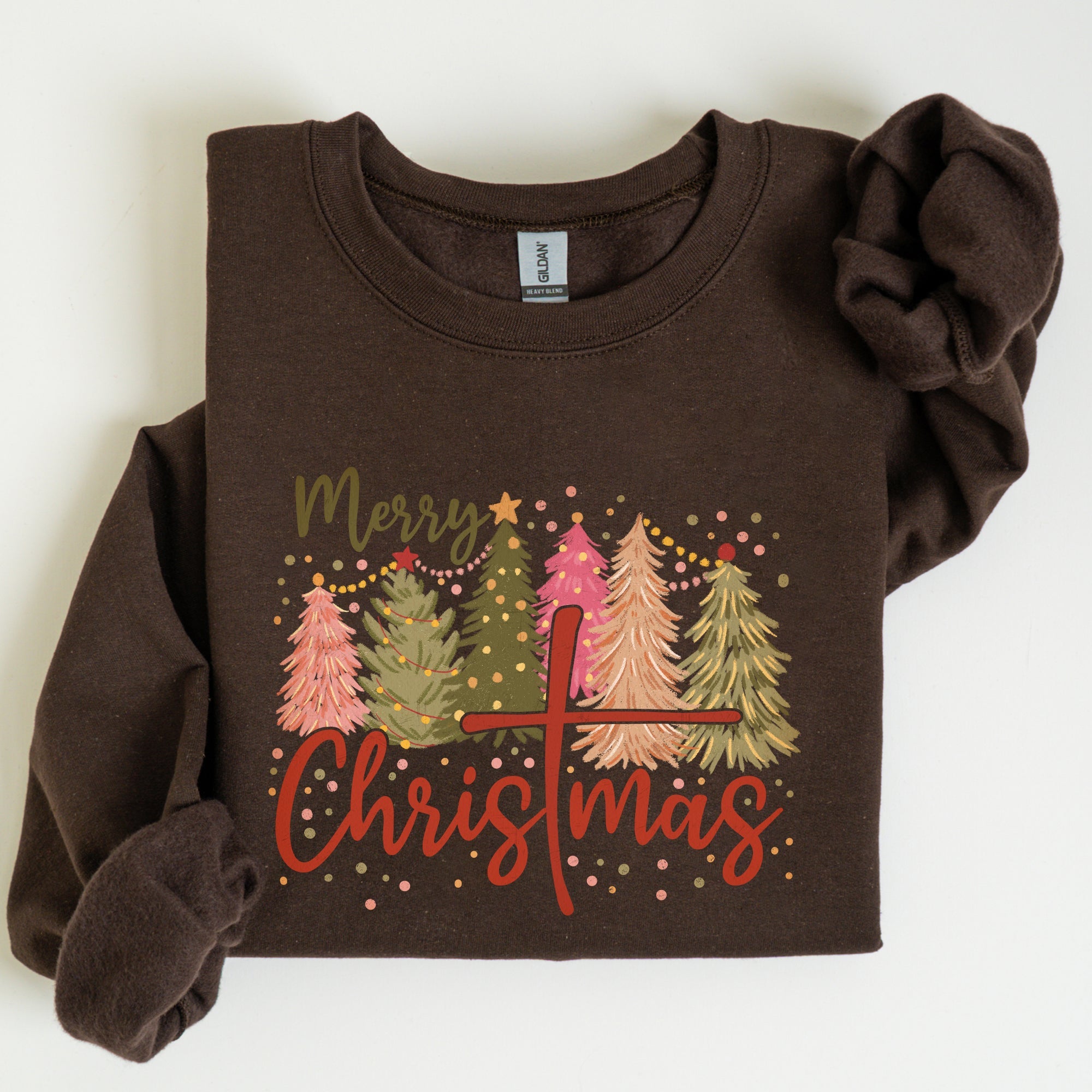 Merry Christmas Christ Religious Gospel Faith Sacred Holiday Prayer Scripture Sweatshirt