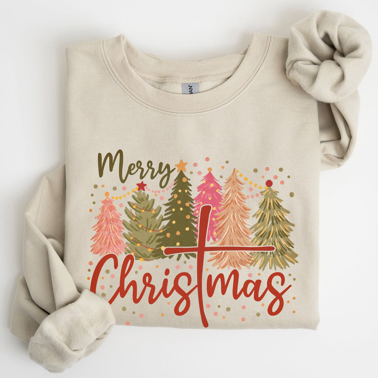Merry Christmas Christ Religious Gospel Faith Sacred Holiday Prayer Scripture Sweatshirt