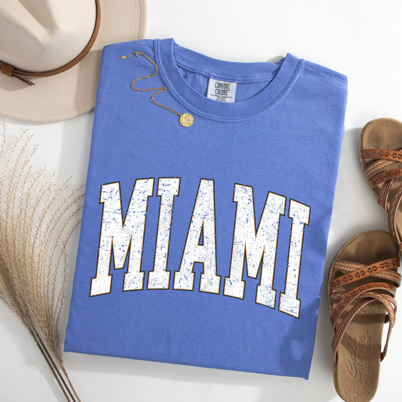 Miami Football Game Day Tailgate State University College Big Game Touchdown Comfort Colors Tee