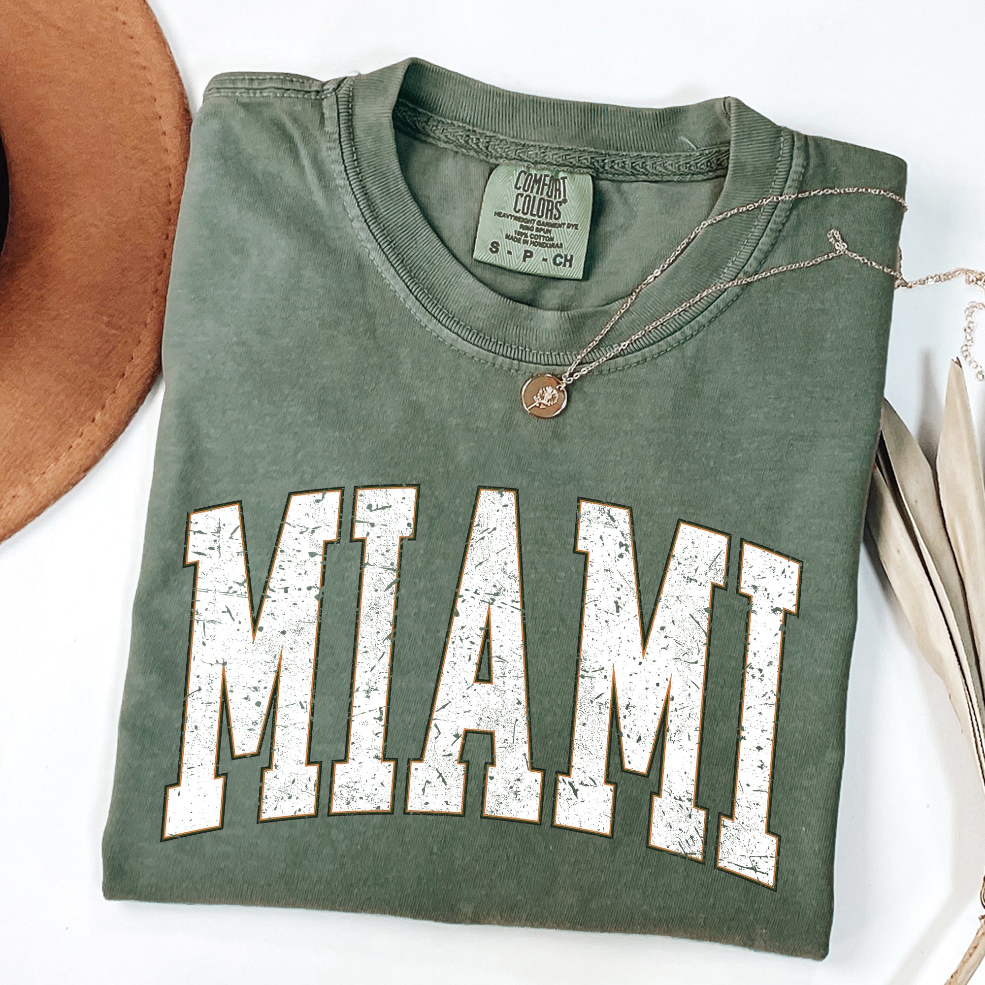 Miami Football Game Day Tailgate State University College Big Game Touchdown Comfort Colors Tee