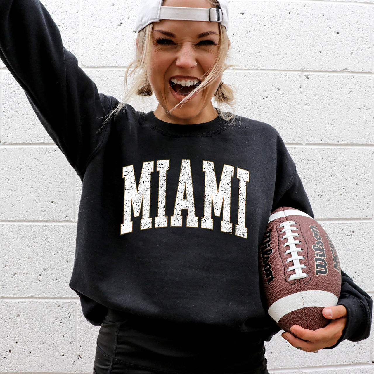 Miami Football Game Day Tailgate Party Big Game Touchdown State University Sweatshirt