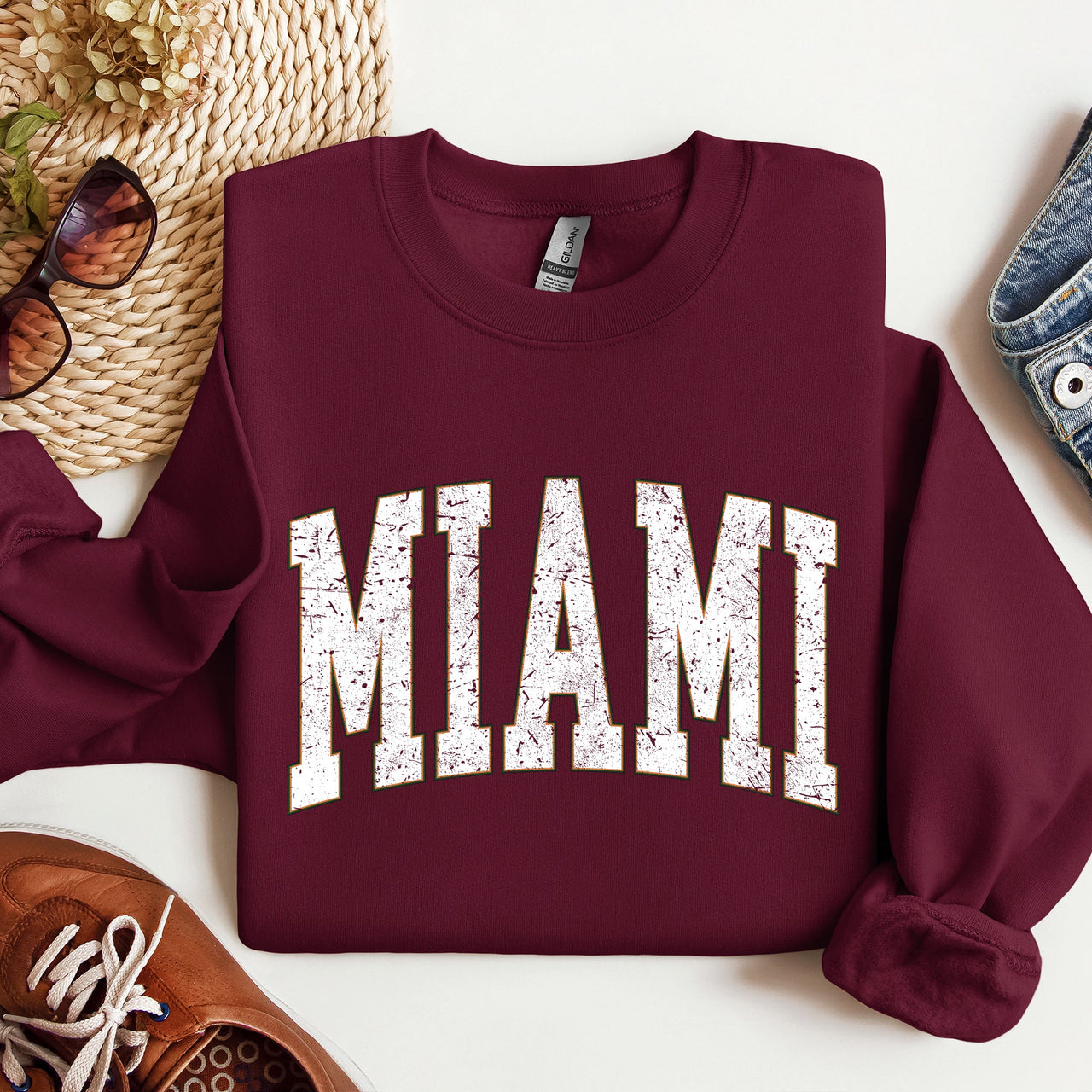 Miami Football Game Day Tailgate Party Big Game Touchdown State University Sweatshirt