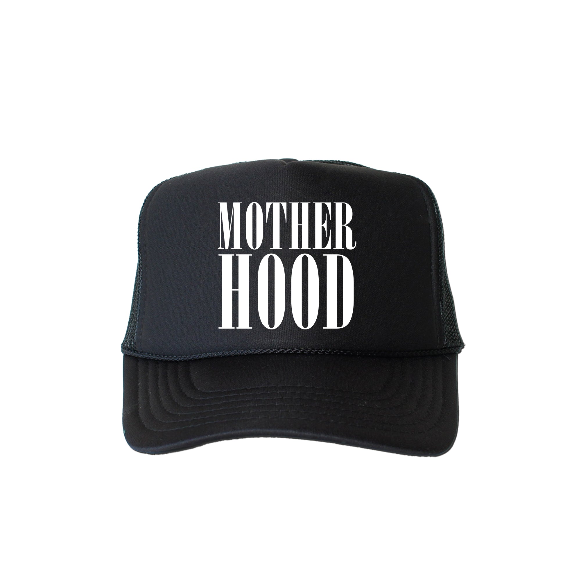 Mother Hood Sassy Funny Graphic Statement About Modern Motherhood Bold Humor Trucker Hat