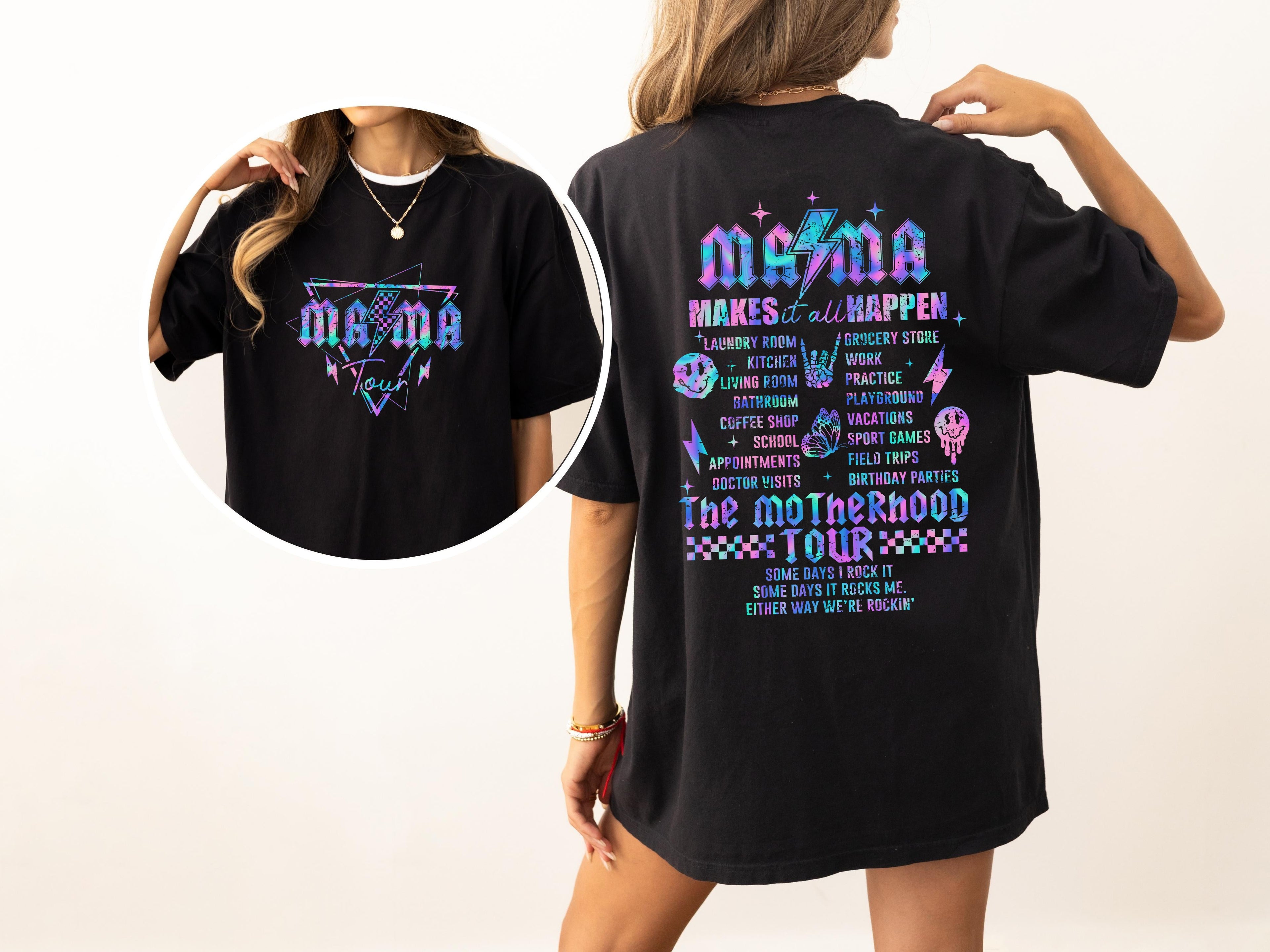 Motherhood Tour Mama Concert Some Days I Rock It Comfort Colors Tee