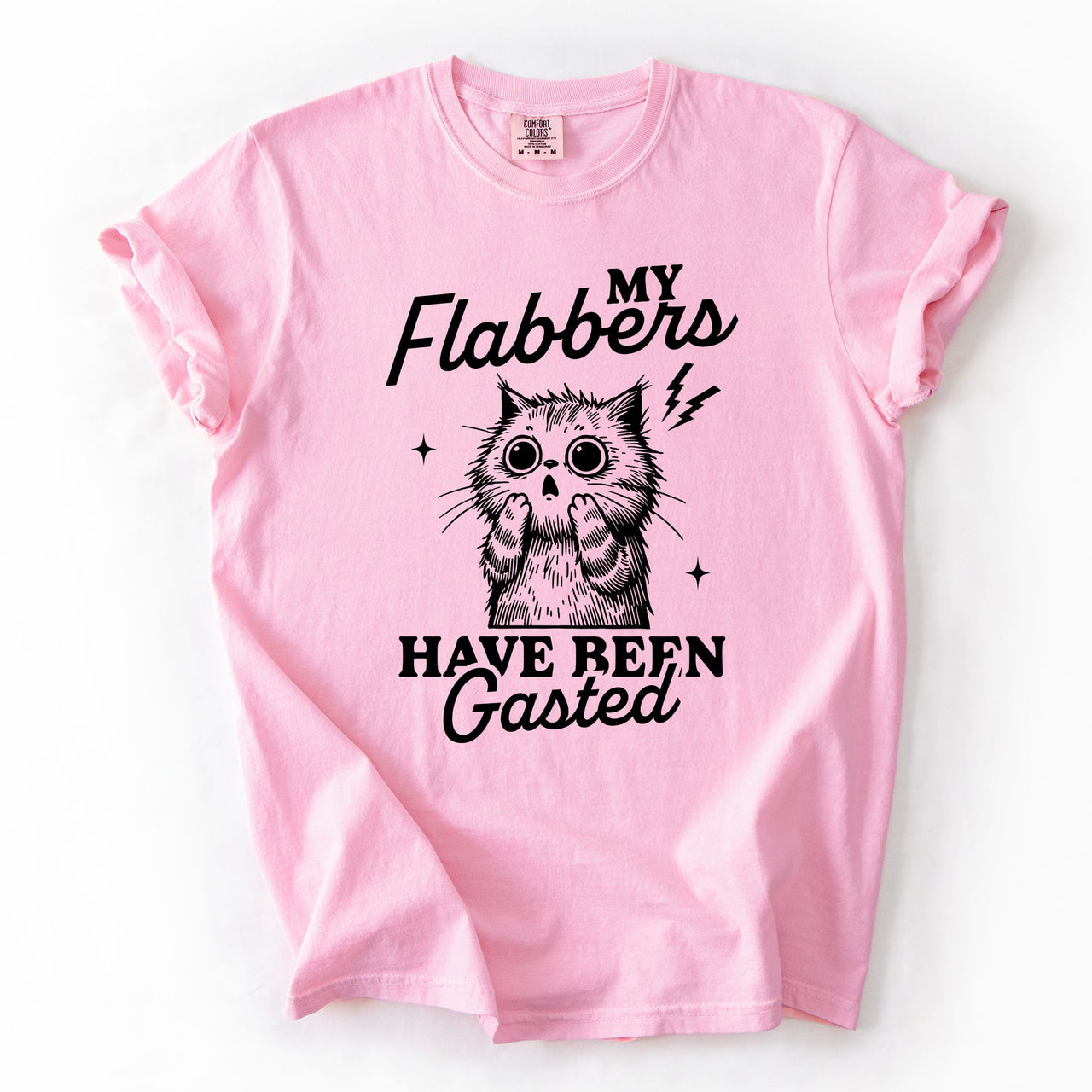 My Flabbers Have Been Gasted, Flabbergasted Cat Sass And Sarcasm Comfort Colors Tee