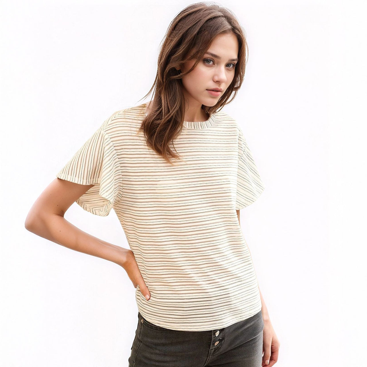 Women's Crewneck Tee in White