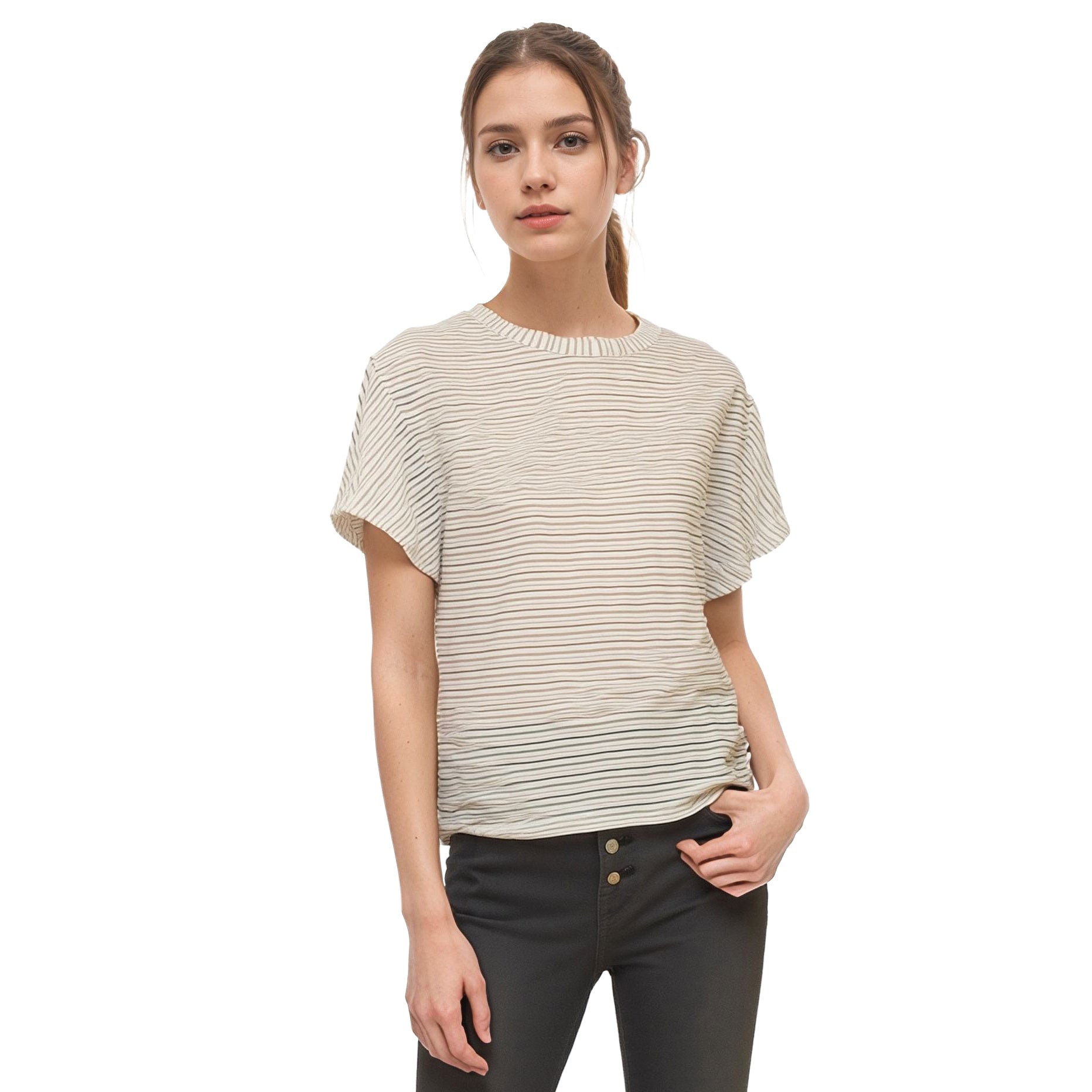 Women's Crewneck Tee in White
