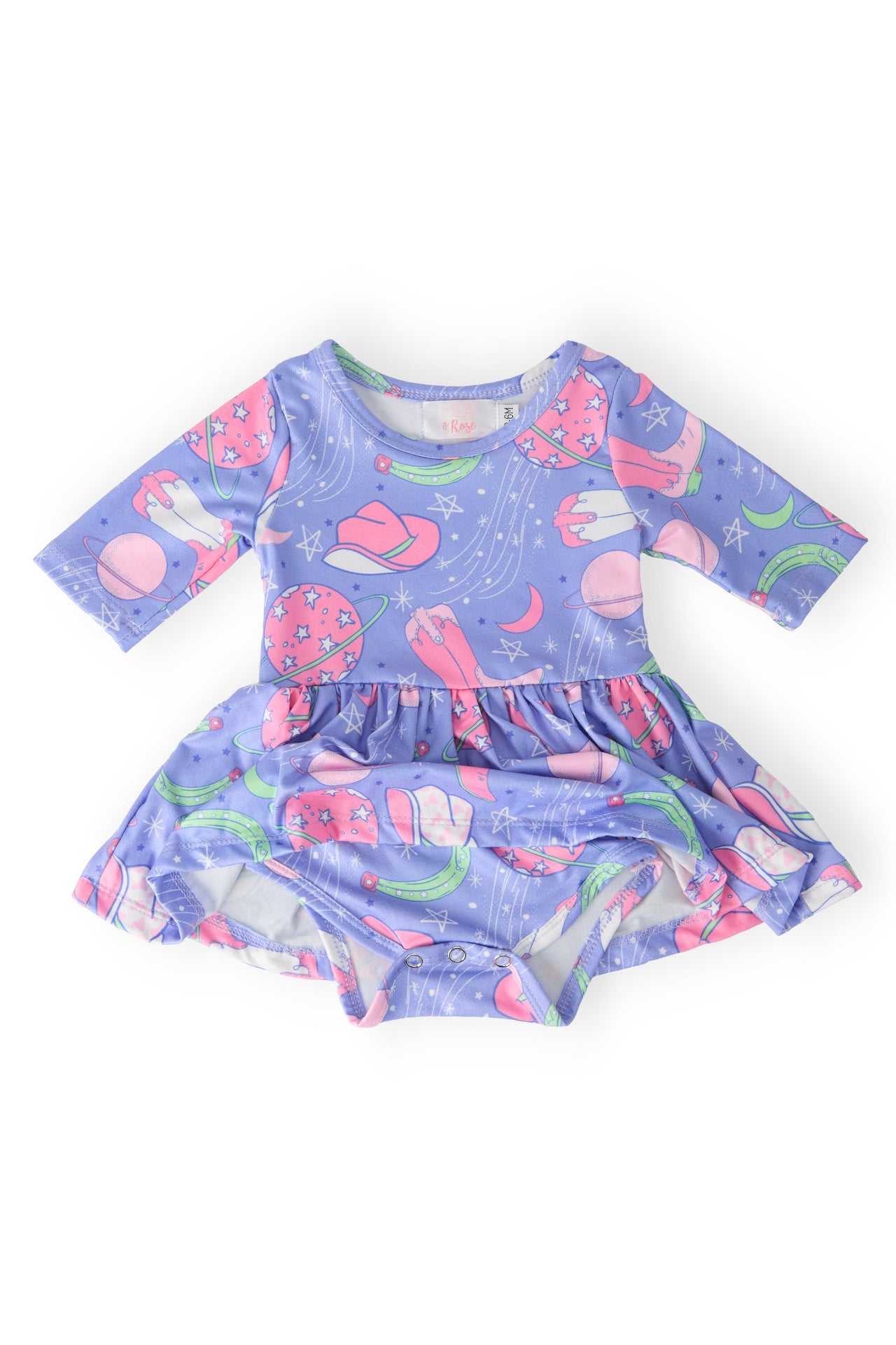 SALE Neon Moon 3/4 Sleeve Twirl Bodysuit