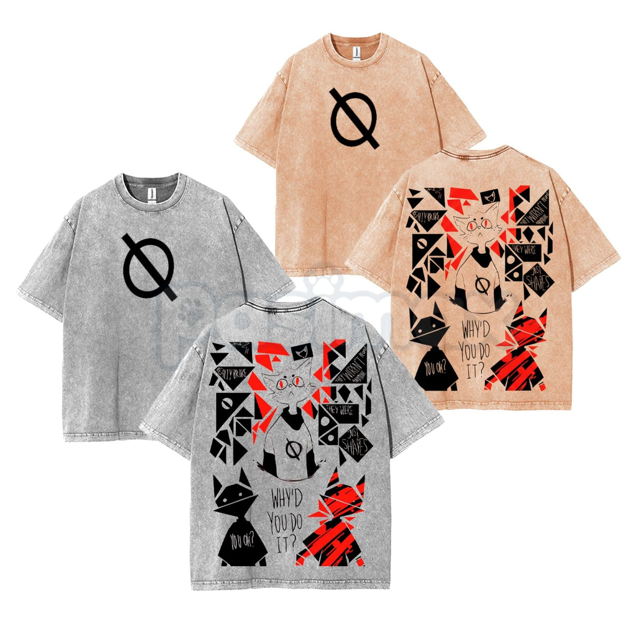 Night in The Woods Mae Borowski T-Shirt – Double Printed Acid Washed Anime Graphic Tee