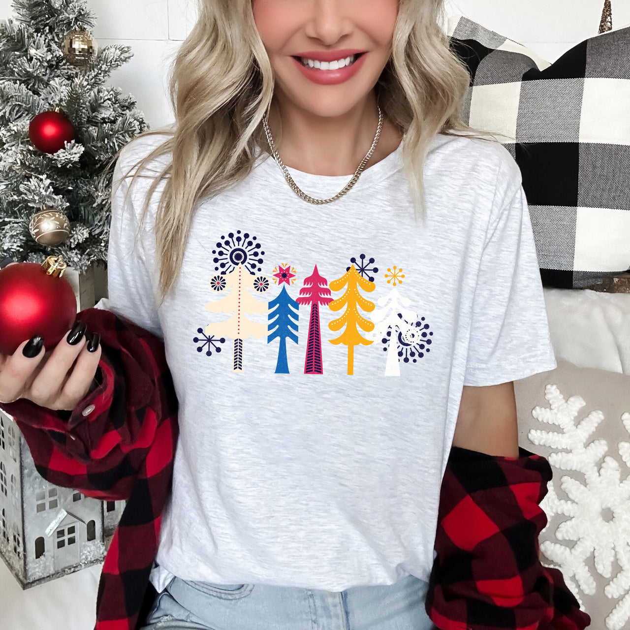 Noel Nordic Folk Art Graphic Tee