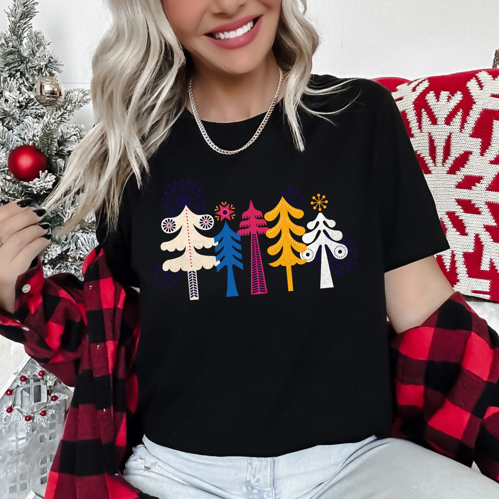 Noel Nordic Folk Art Graphic Tee