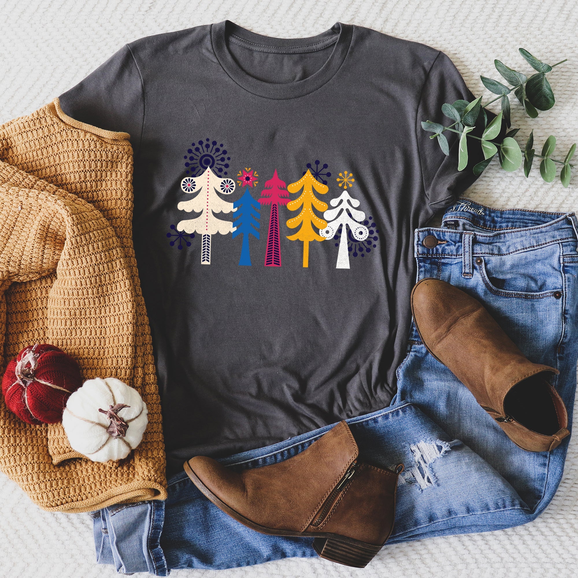 Noel Nordic Folk Art Graphic Tee