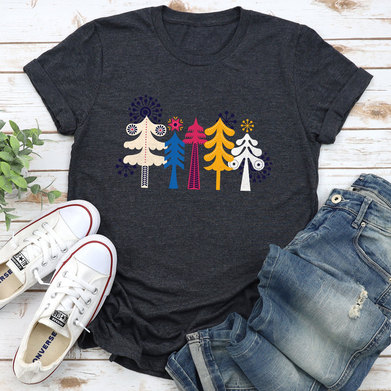 Noel Nordic Folk Art Graphic Tee