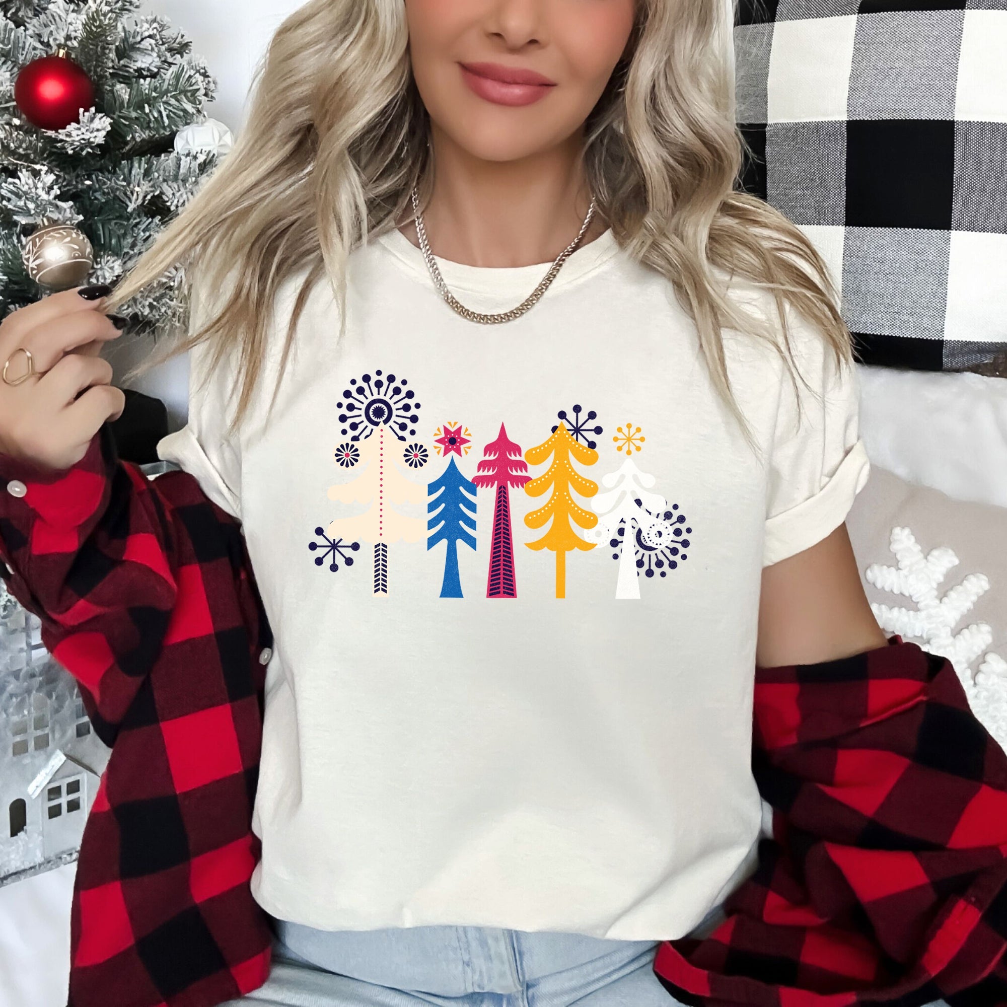 Noel Nordic Folk Art Graphic Tee