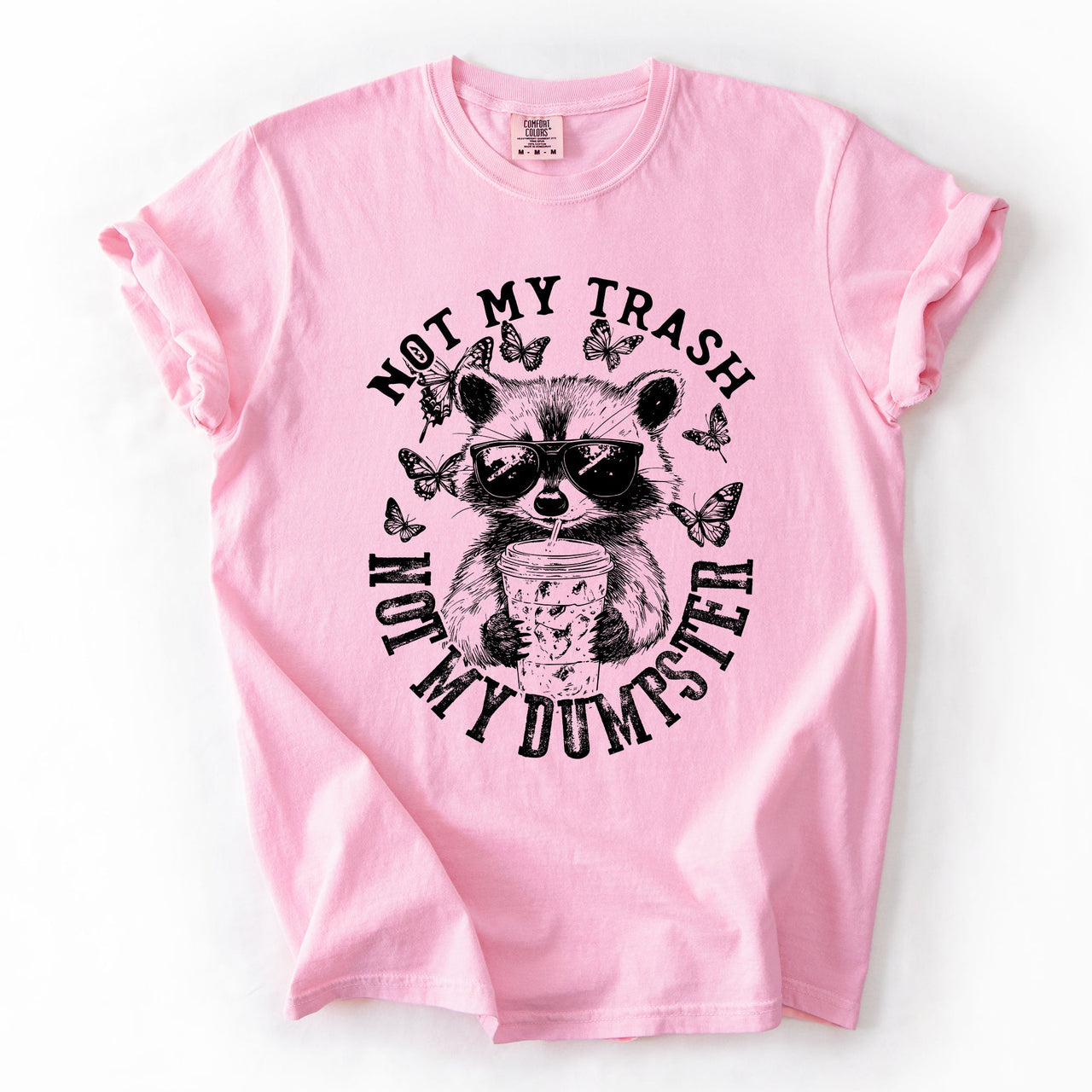 Not My Trash, Not My Dumpster, Raccoon Not My Trash Dumpster Saying Comfort Colors Tee
