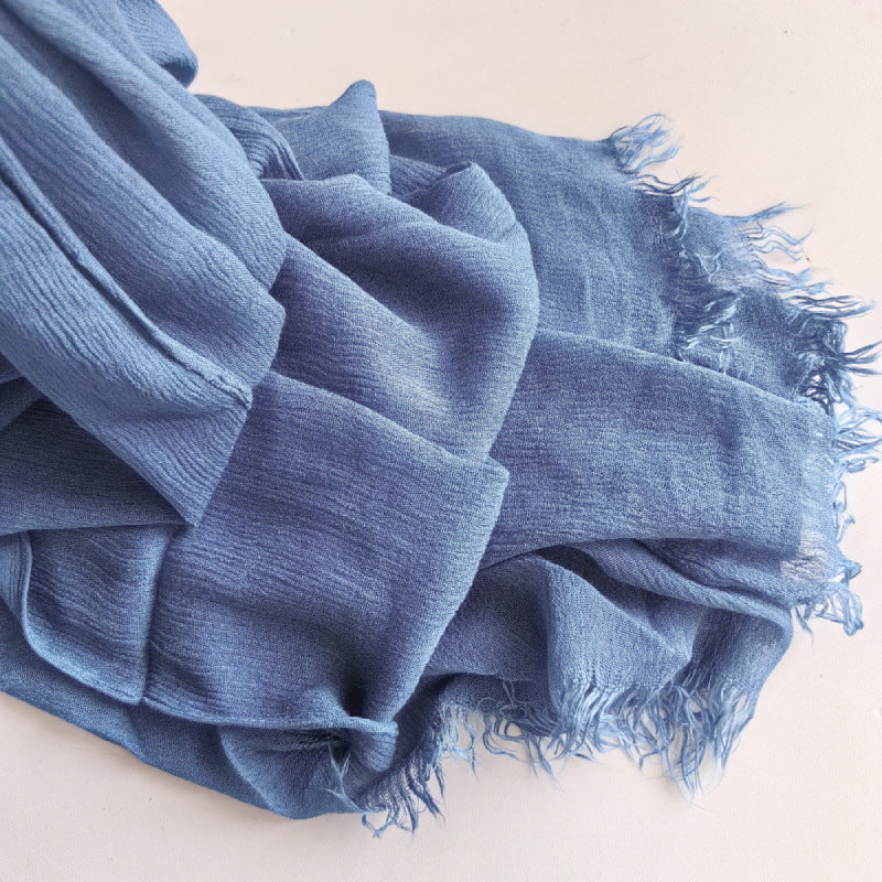 Cotton Tassel Hijab | Crepe Tassel Hijab (MH086)