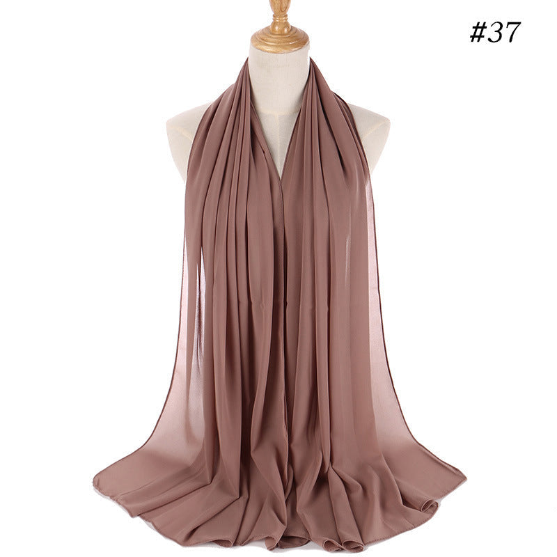 MH089 Pearl Chiffon Bubble Hijab