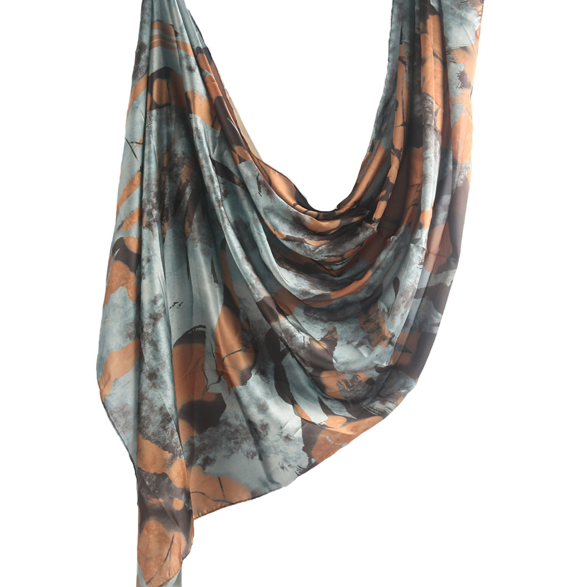 Silk Marble Print Hijab Scarf(MH209)