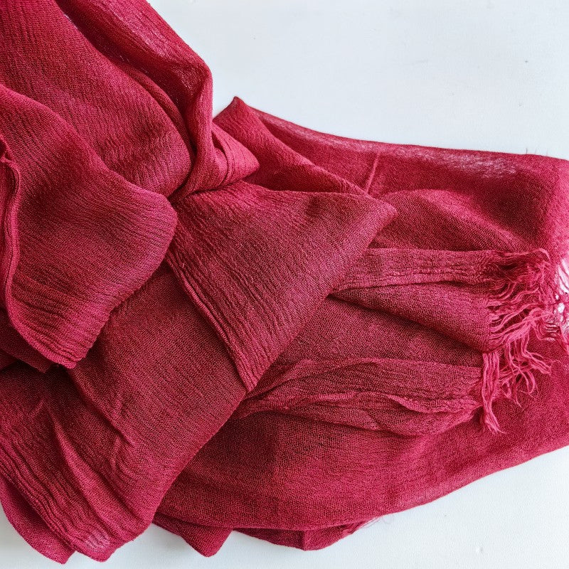 Cotton Tassel Hijab | Crepe Tassel Hijab (MH086)