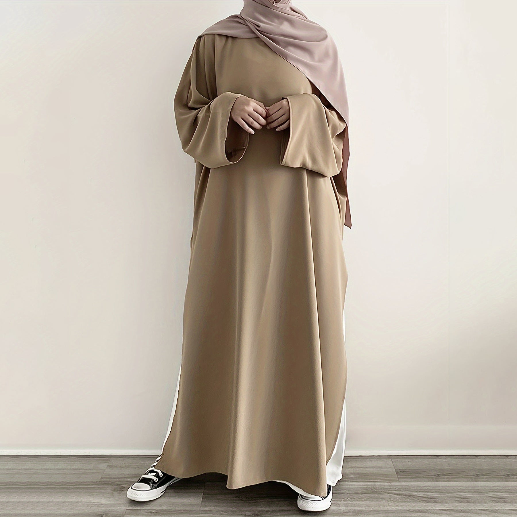 Casual Fashion Slit Abaya (MA063)