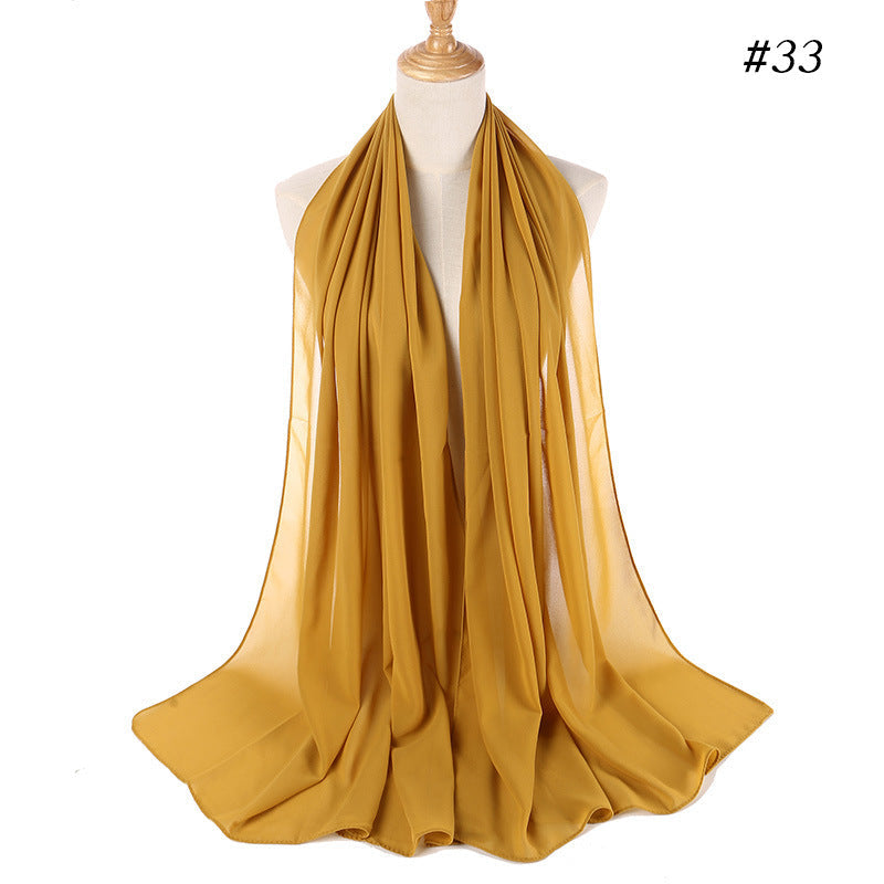 MH089 Pearl Chiffon Bubble Hijab