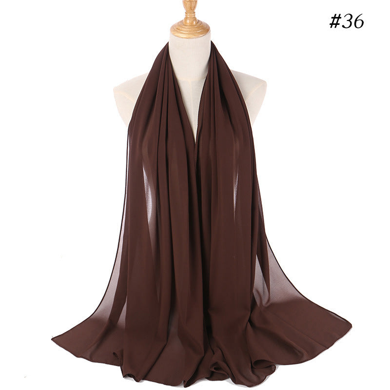MH089 Pearl Chiffon Bubble Hijab
