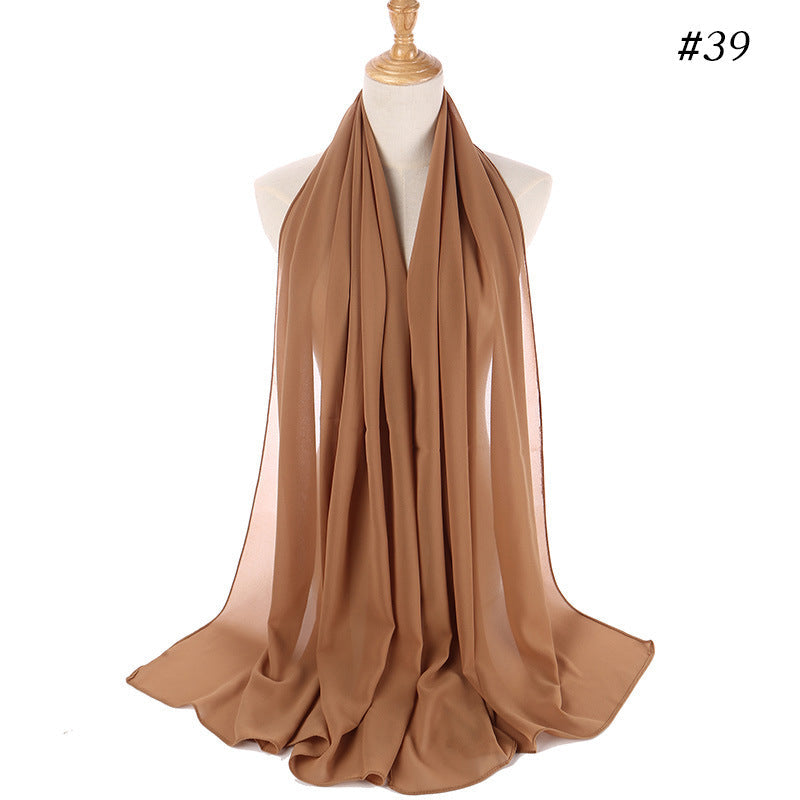 MH089 Pearl Chiffon Bubble Hijab