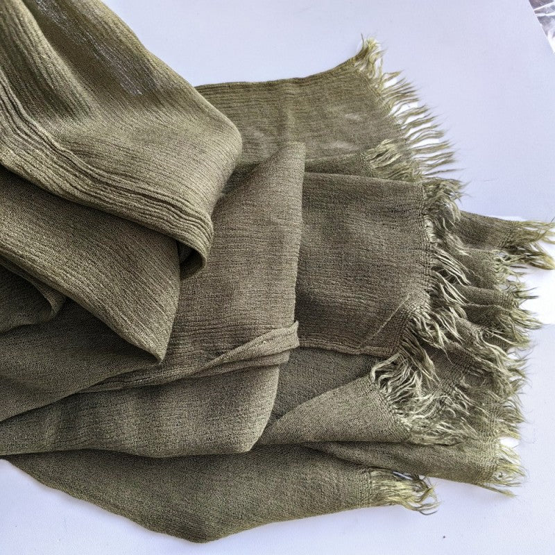 Cotton Tassel Hijab | Crepe Tassel Hijab (MH086)