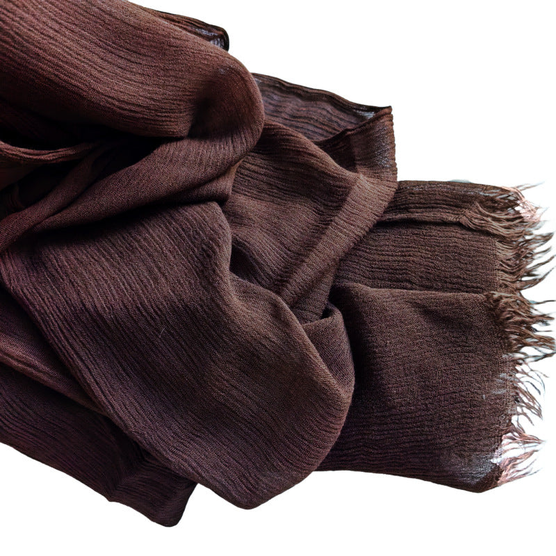 Cotton Tassel Hijab | Crepe Tassel Hijab (MH086)