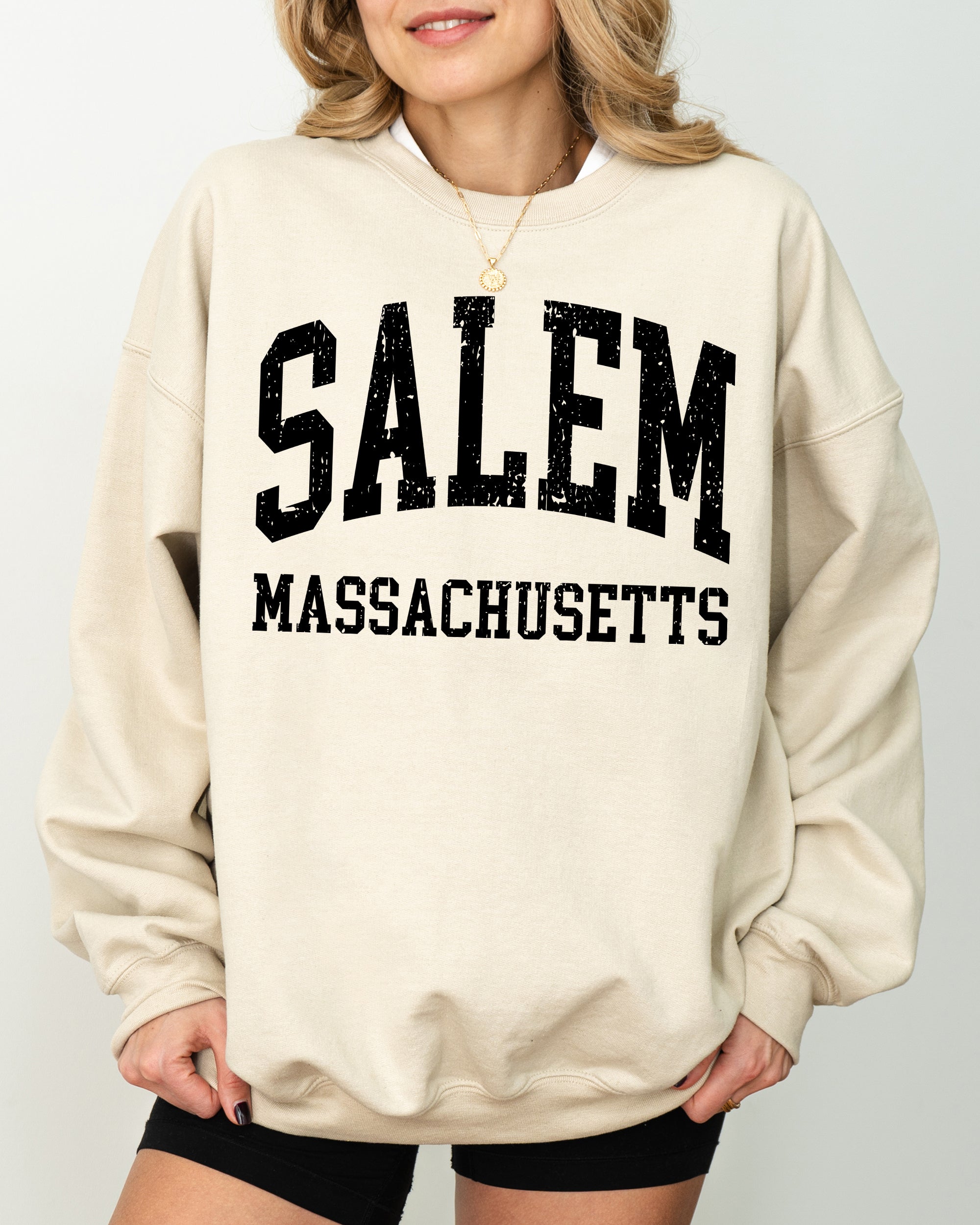 Salem Massachusetts Witch Halloween Spooky Meme Costume Aesthetic Gothic Sweatshirt