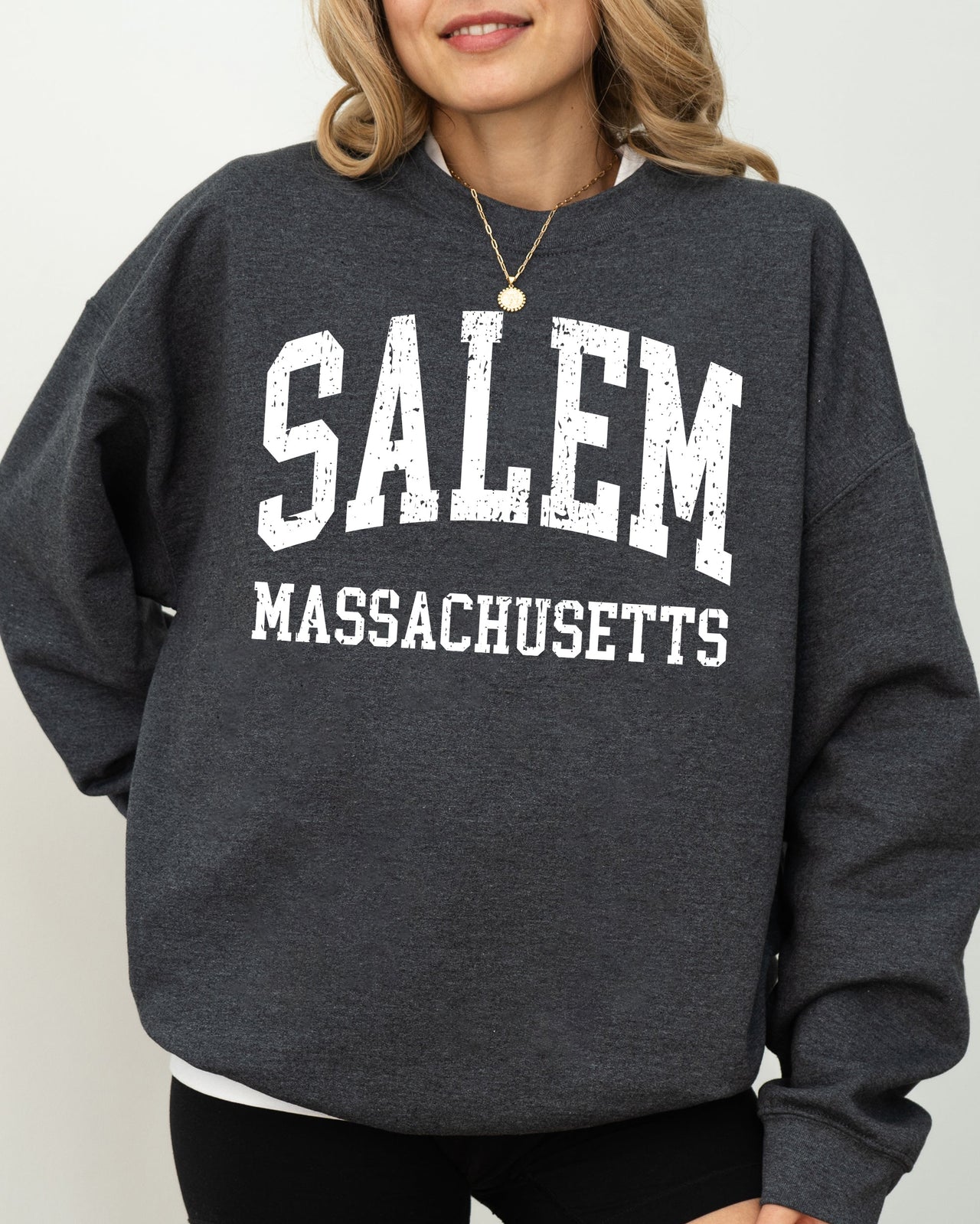 Salem Massachusetts Witch Halloween Spooky Meme Costume Aesthetic Gothic Sweatshirt