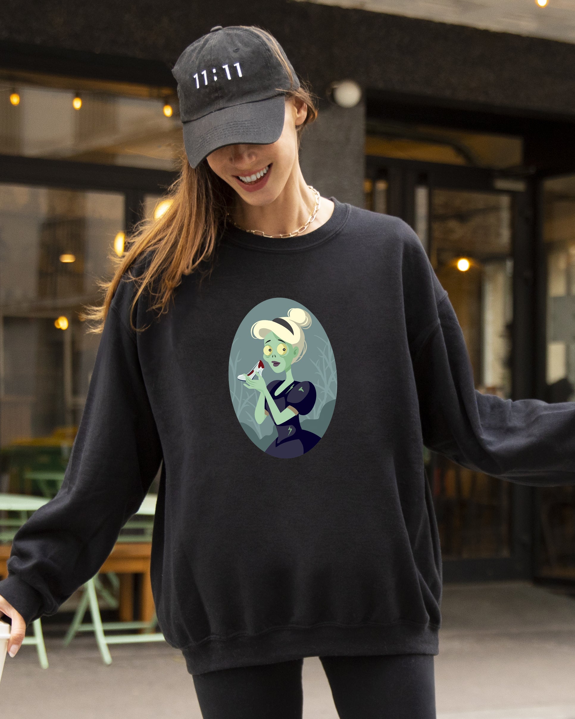 Cinderella Princess Skeleton Witch Meme Halloween Spooky Costume Graphic Sweatshirt