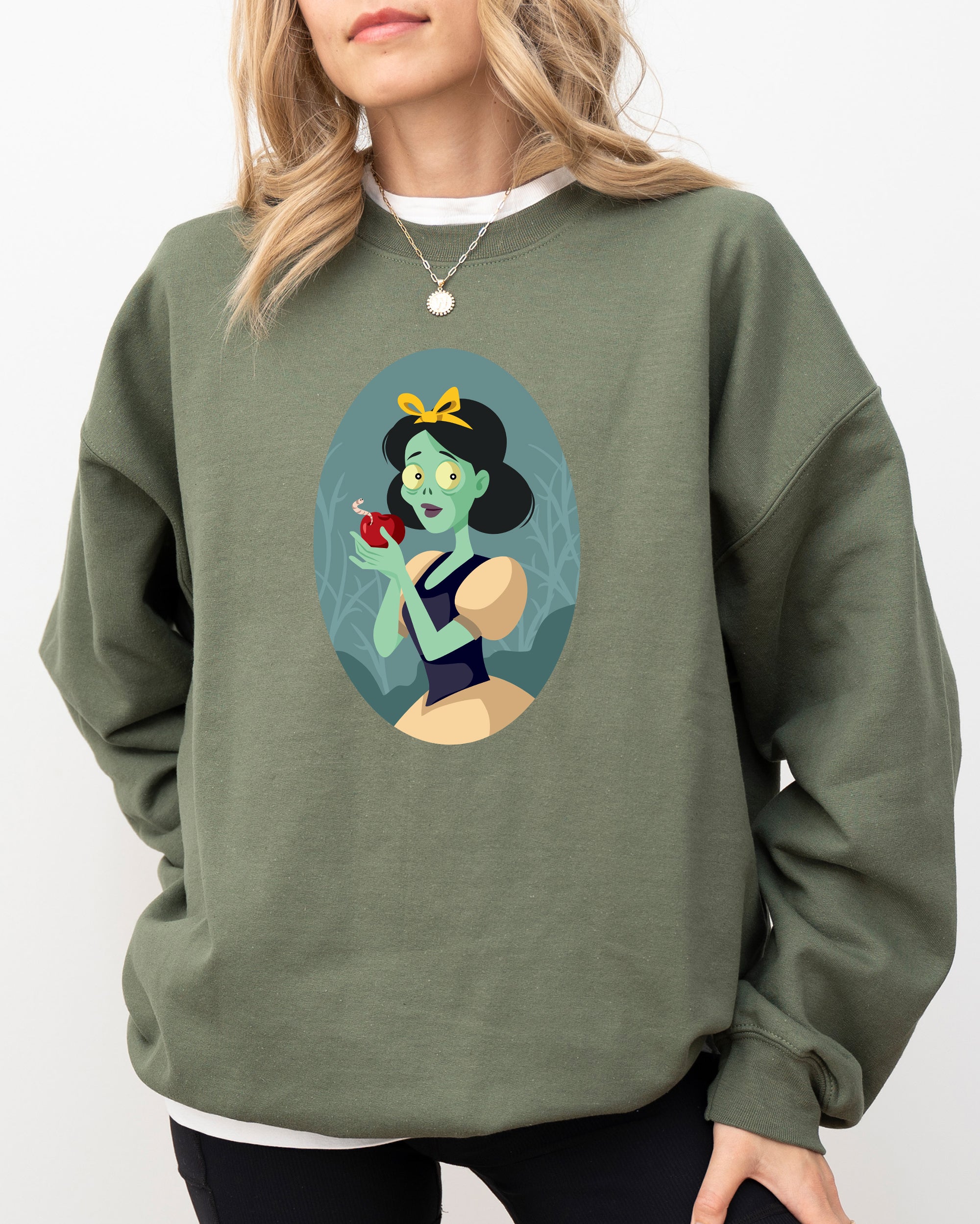 Snow White Spooky Princess Skeleton Witch Aesthetic Meme Halloween Costume Sweatshirt