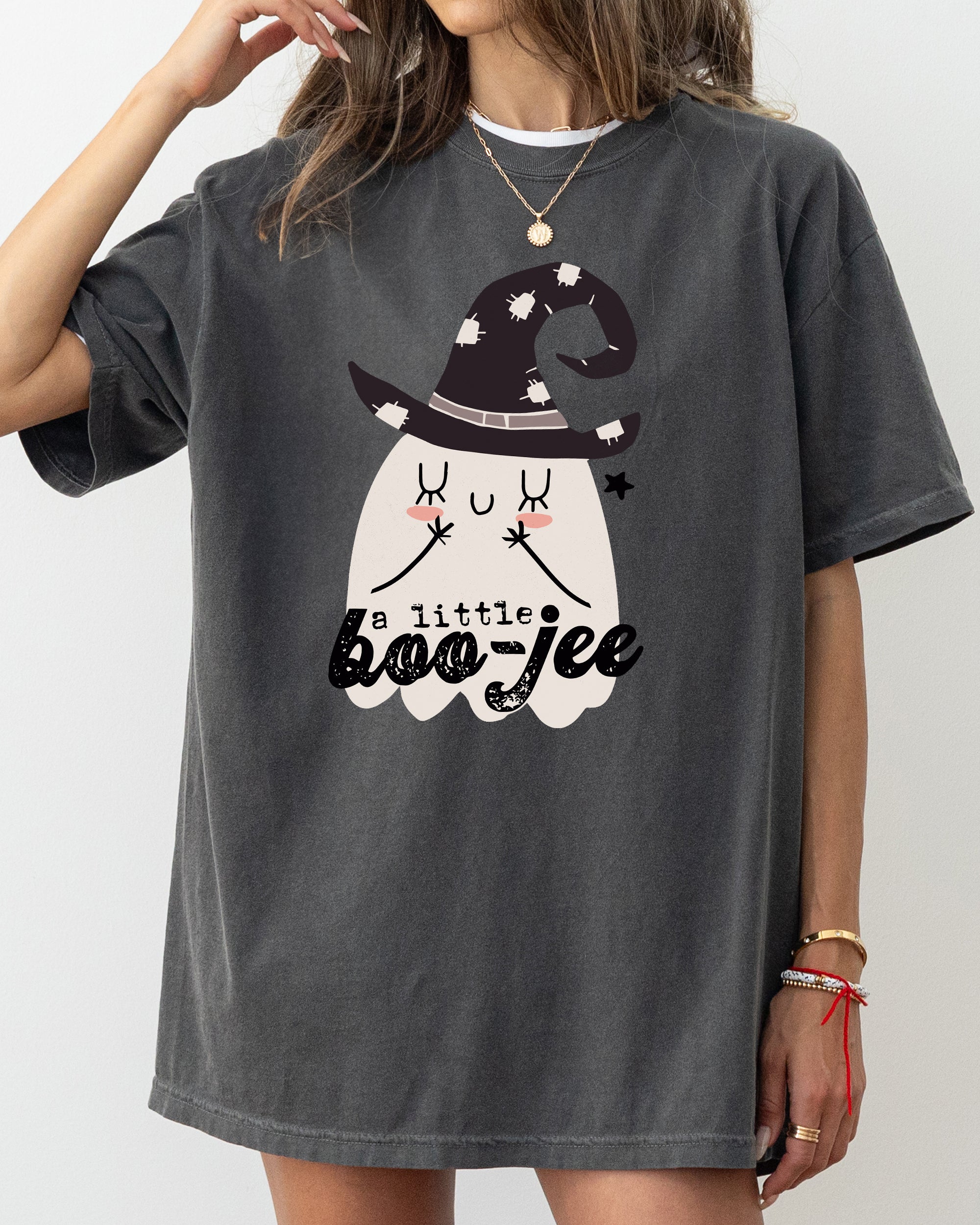 Boo-Jee Ghost Spooky Skeleton Witch Halloween Meme Graphic Artwork Comfort Colors Tee